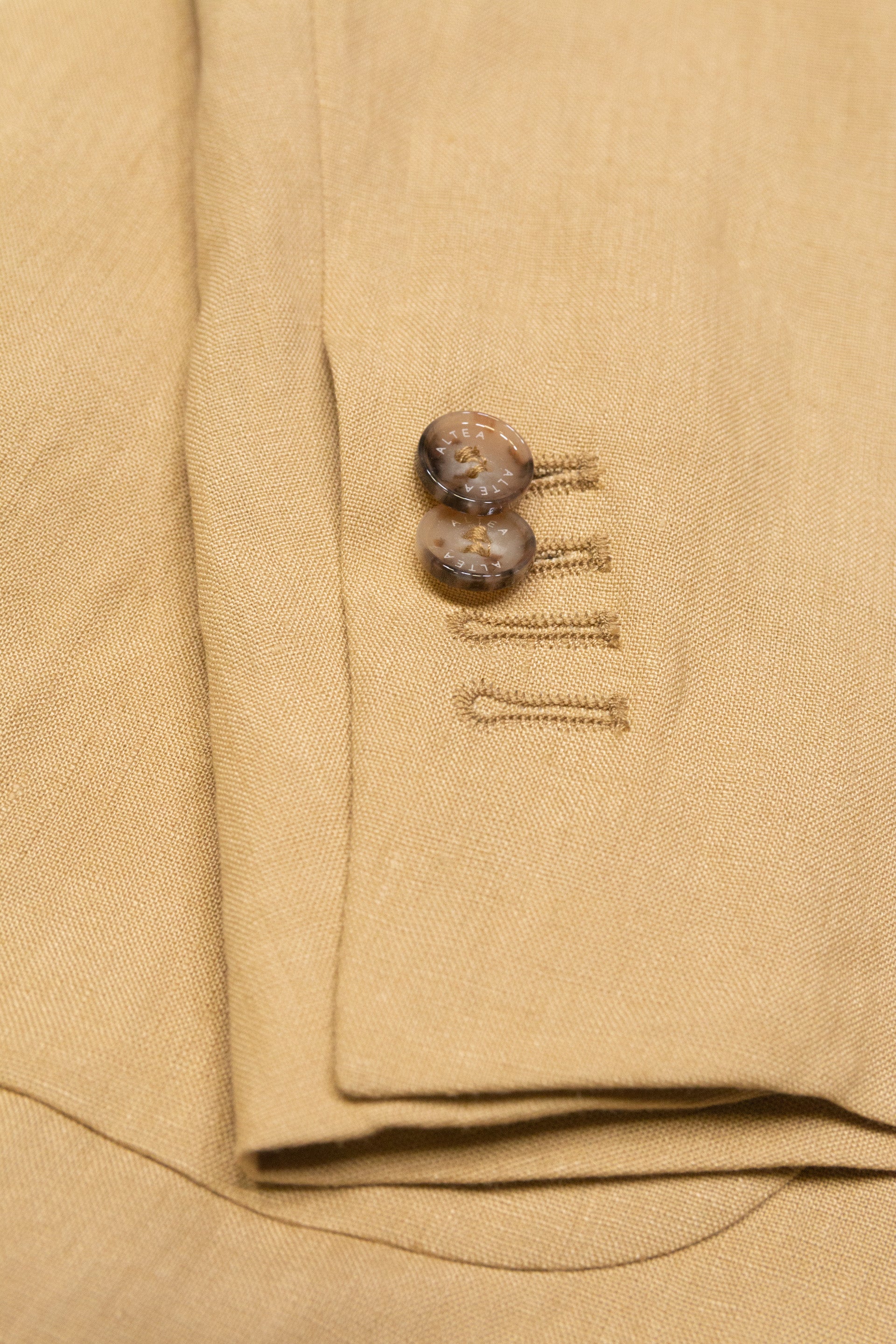 Giacca Aston Lino Tinto Pezza - Beige