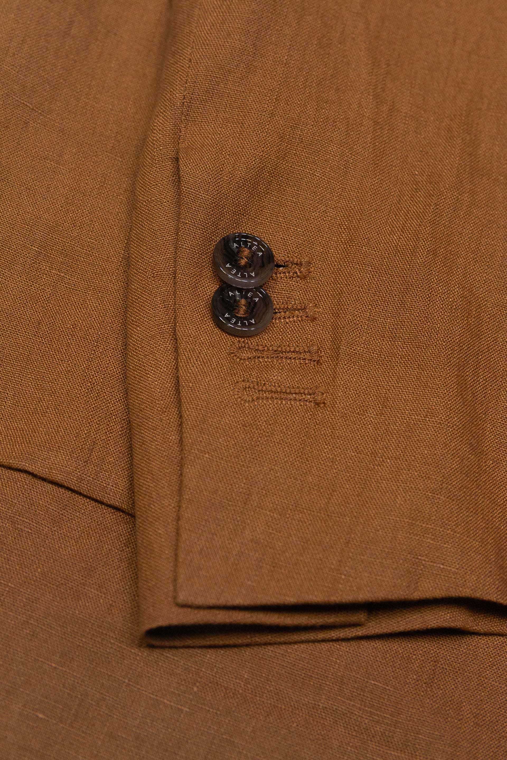 Giacca Aston Lino Tinto Pezza - Cuoio