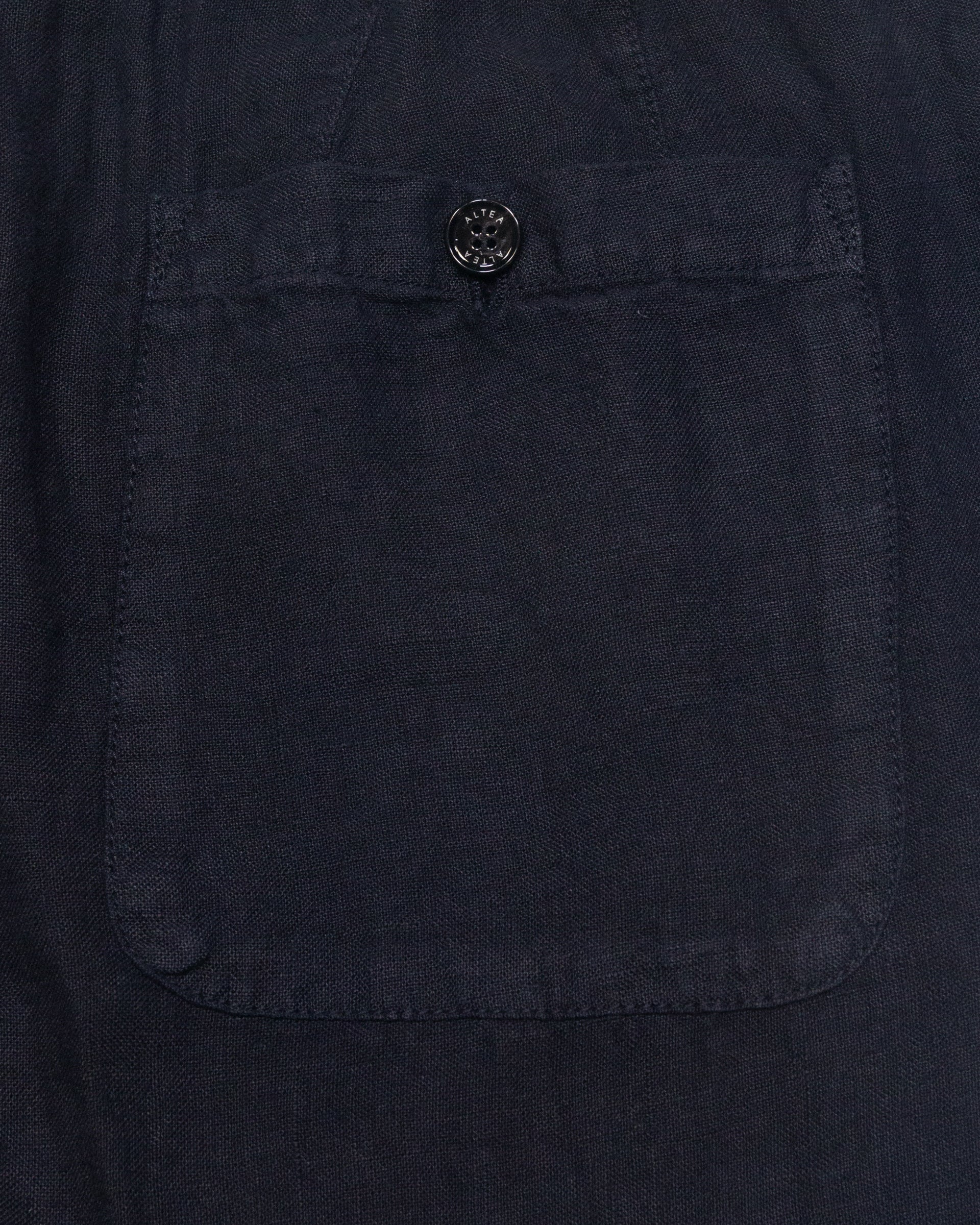 Pantalone Mattia in lino con coulisse, blu - Navy