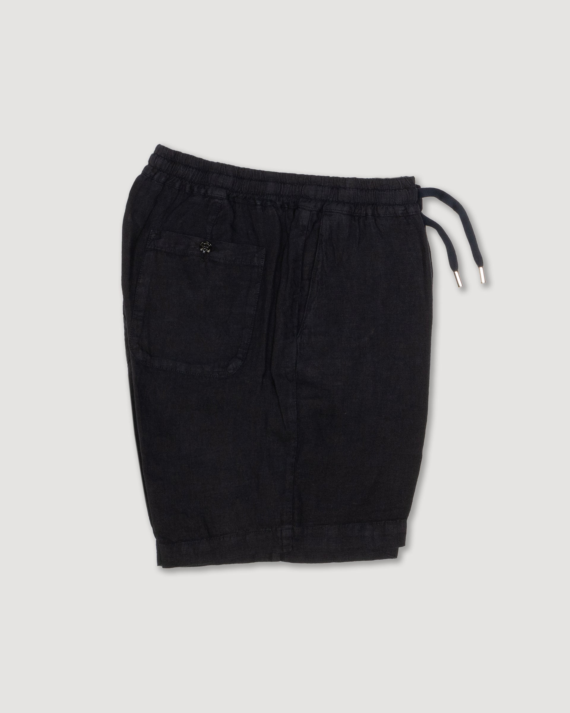 Bermuda Samuel in lino con coulisse, blu - Navy