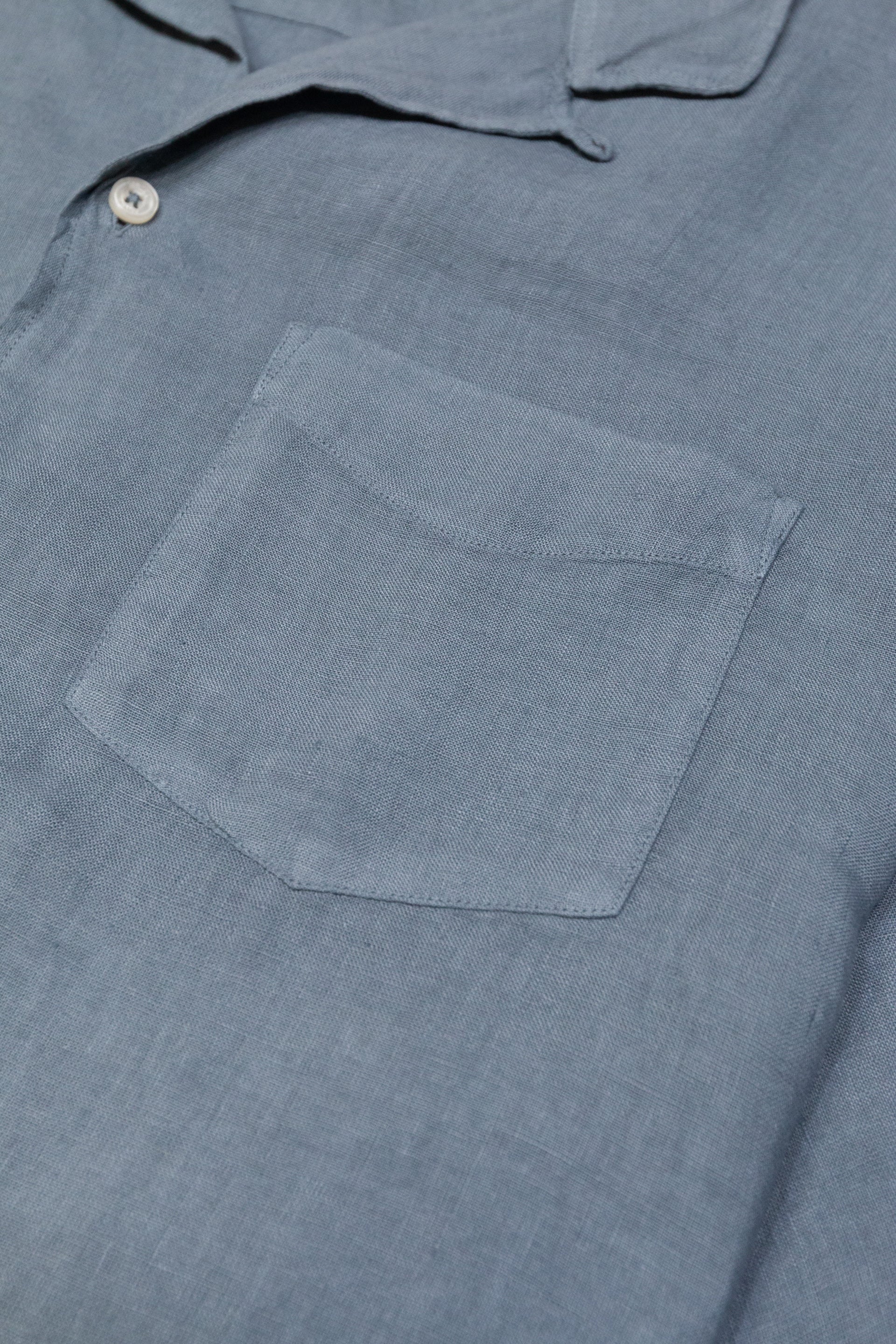 Camicia Bart P. Lino M/ C Tinto Capo - Carta Da Zucchero