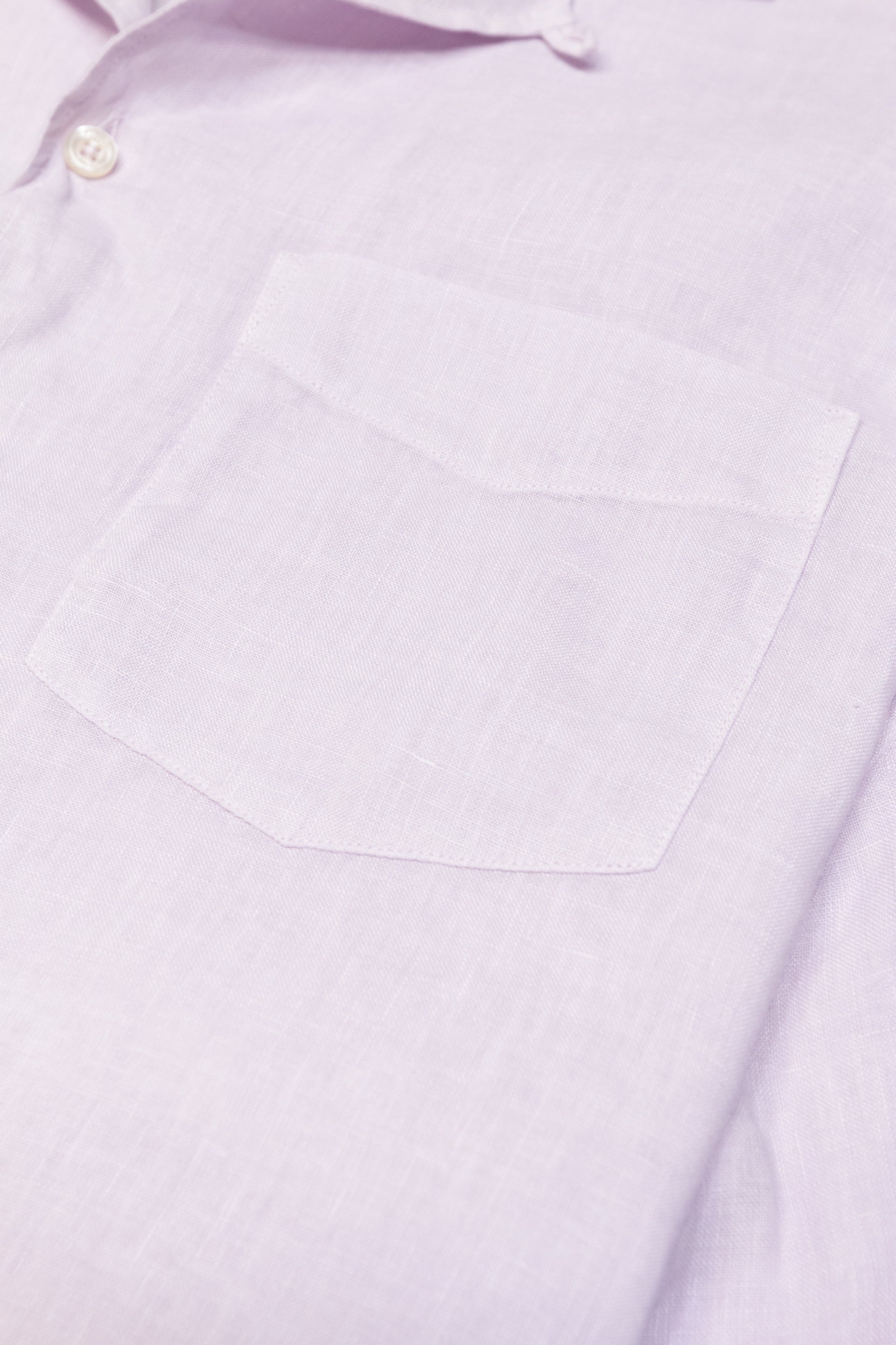 Camicia Bart P. Lino M/ C Tinto Capo - Glicine