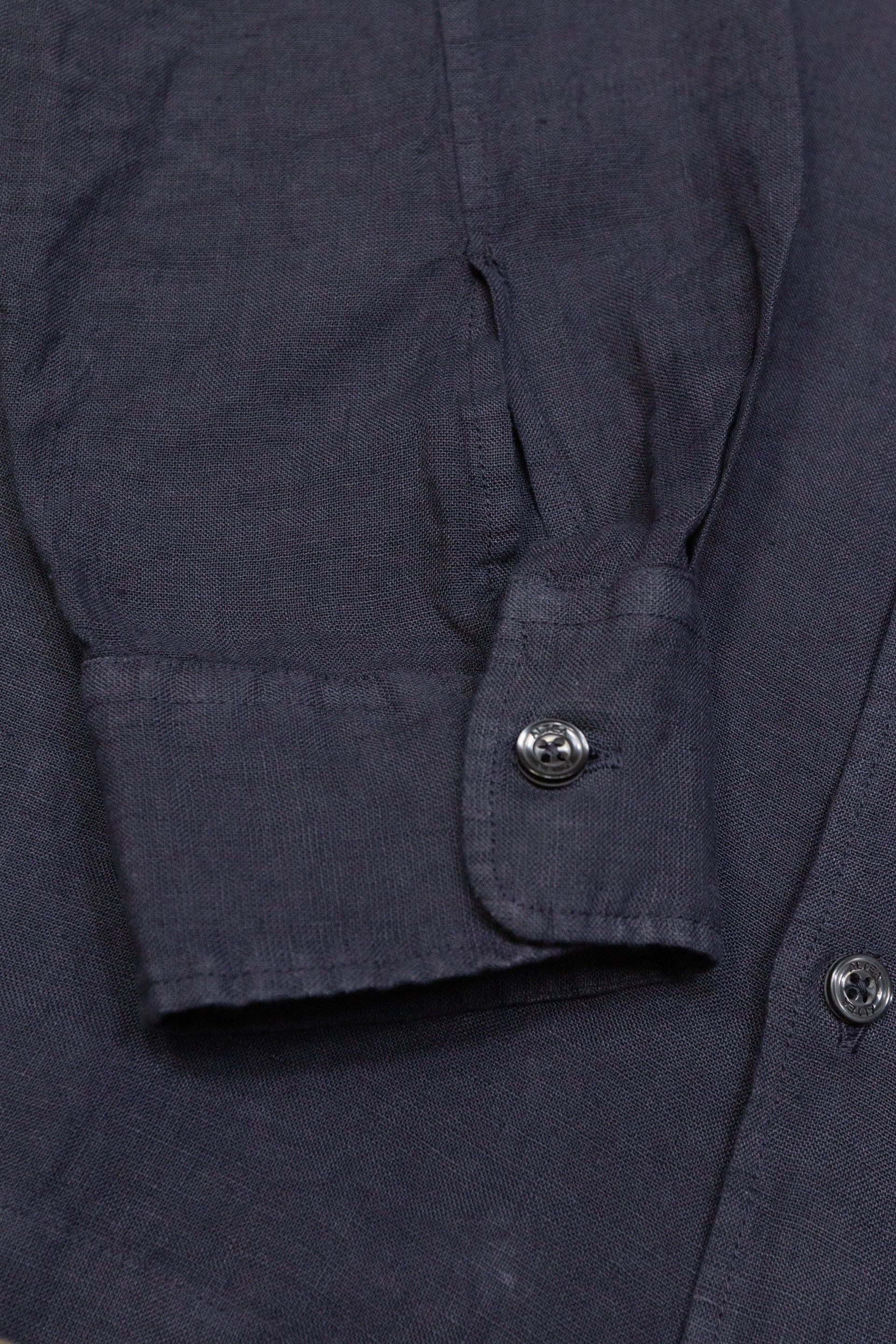 Camicia Eliot Lino M/ L Tinto Capo - Abisso