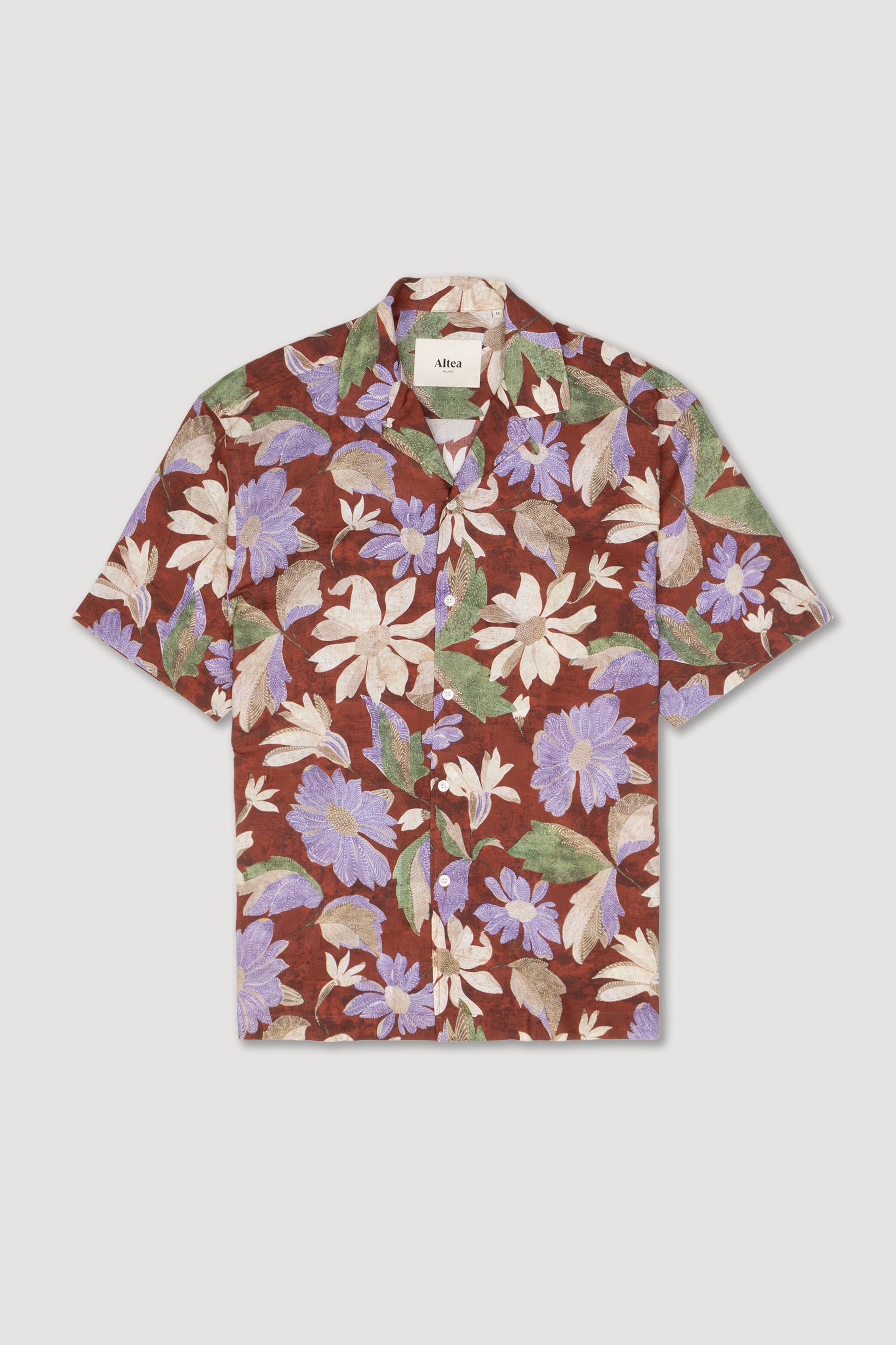 Camicia Bart Stampata M/ C - Bourdeaux