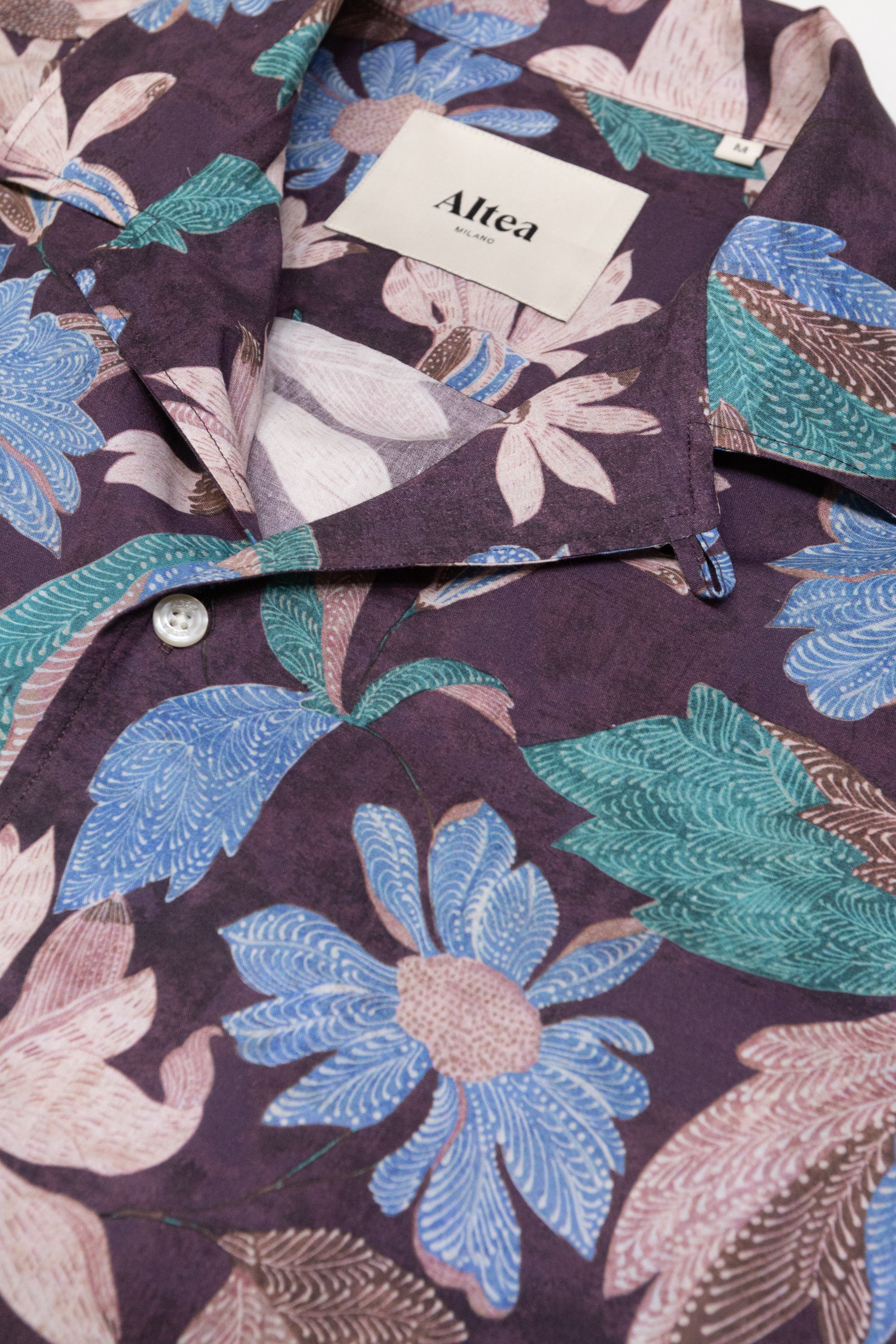 Camicia Bart Stampata M/ C - Viola