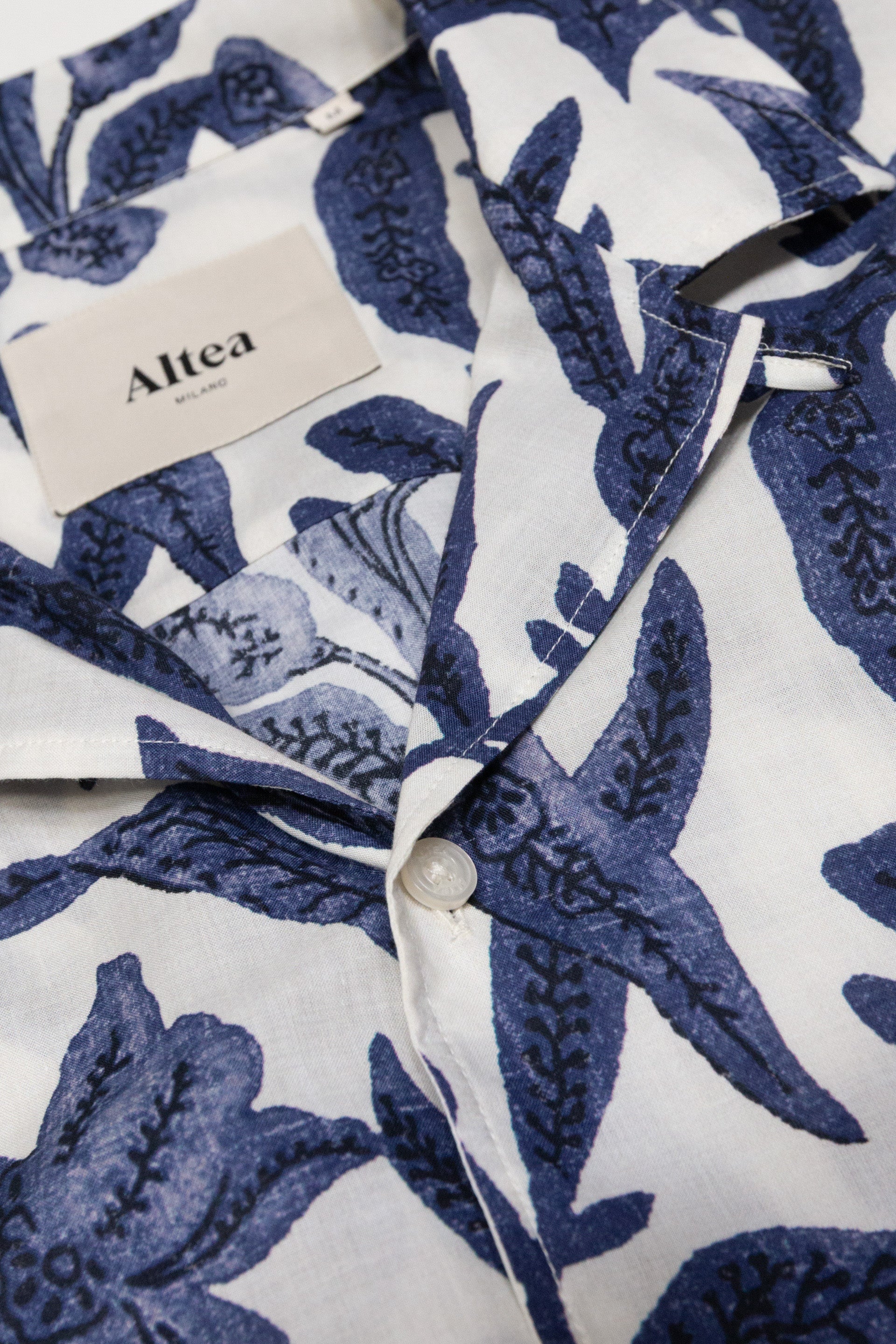 Camicia Bart Stampata M/ C - Navy