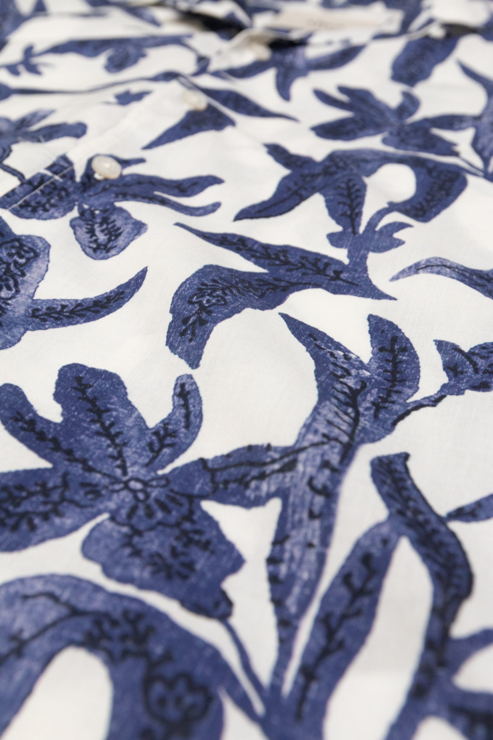 Camicia Bart Stampata M/ C - Navy