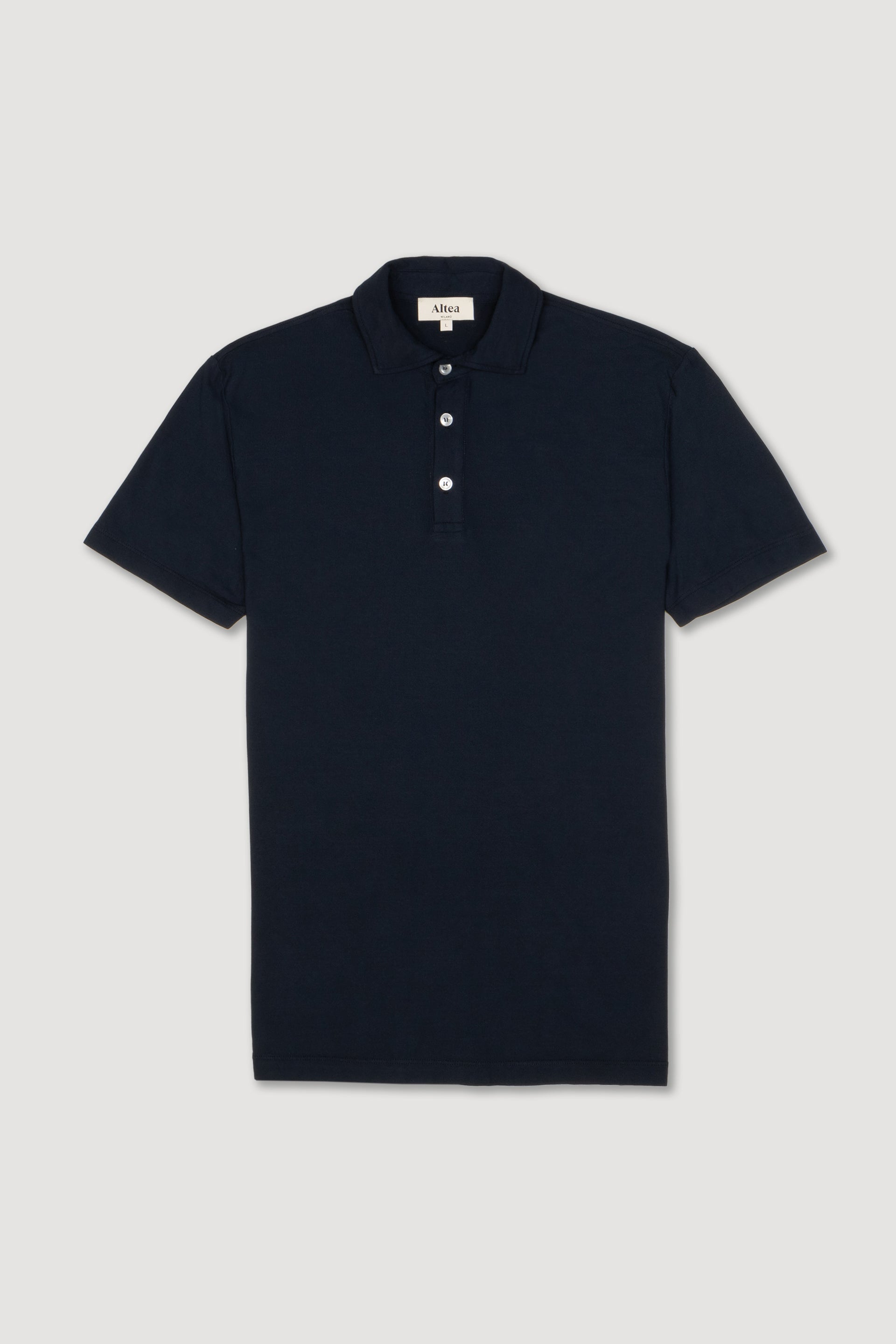 Polo Greg Jersey Glacial M/c Tinto Capo - Navy