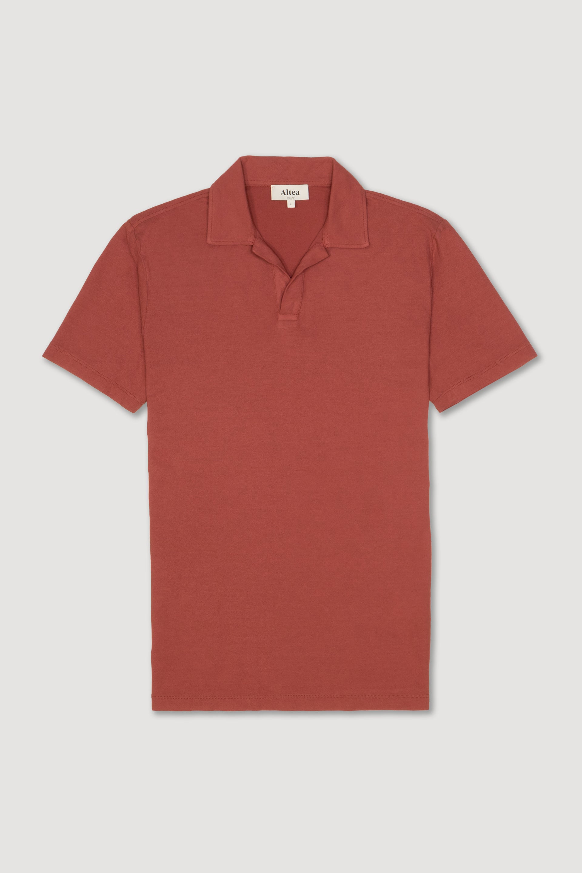 Polo Dennis Jersey Glacial Tinto Capo - Rust