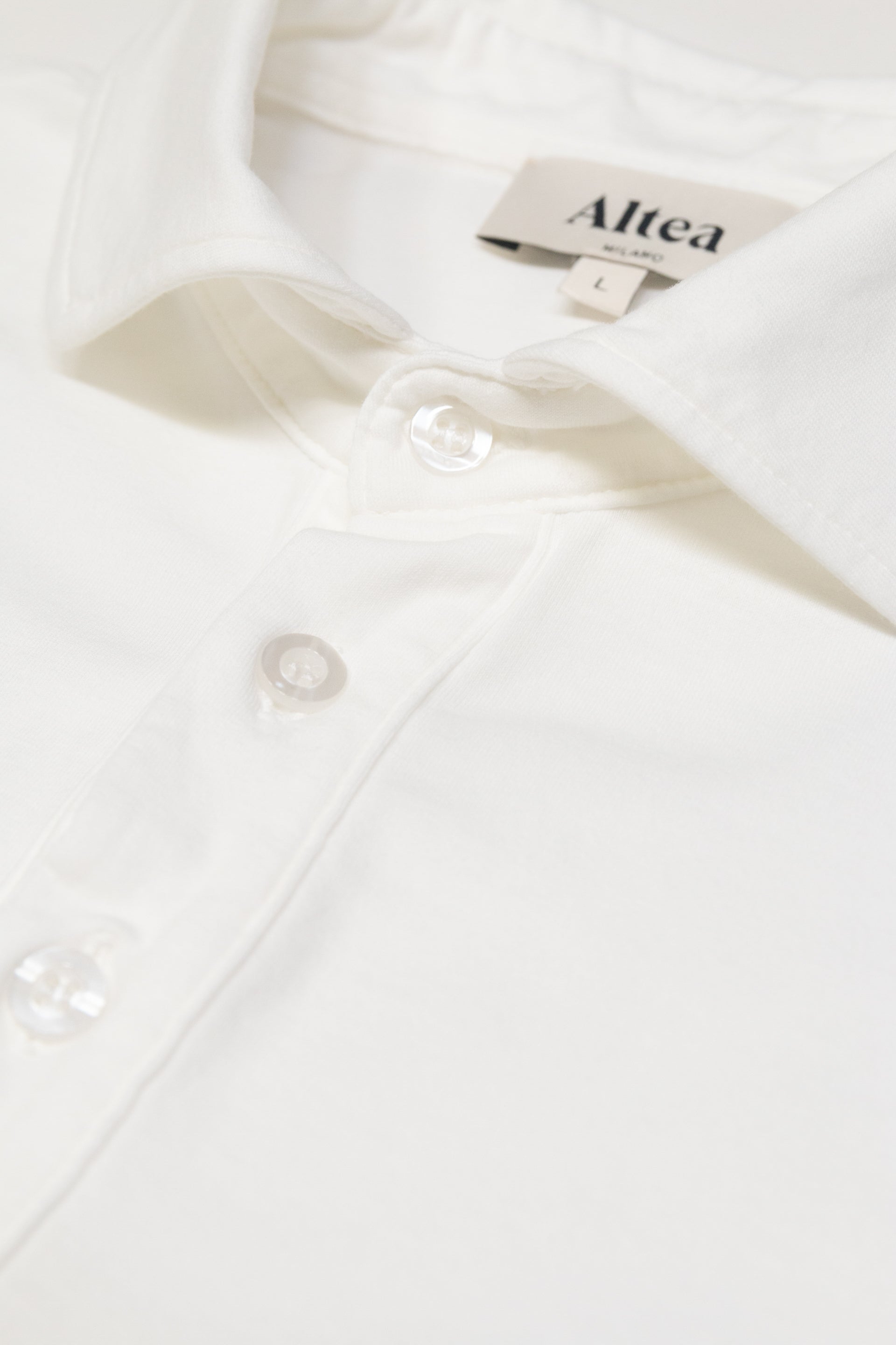 Polo Greg Jersey Light M/ C Tinto Capo - Bianco