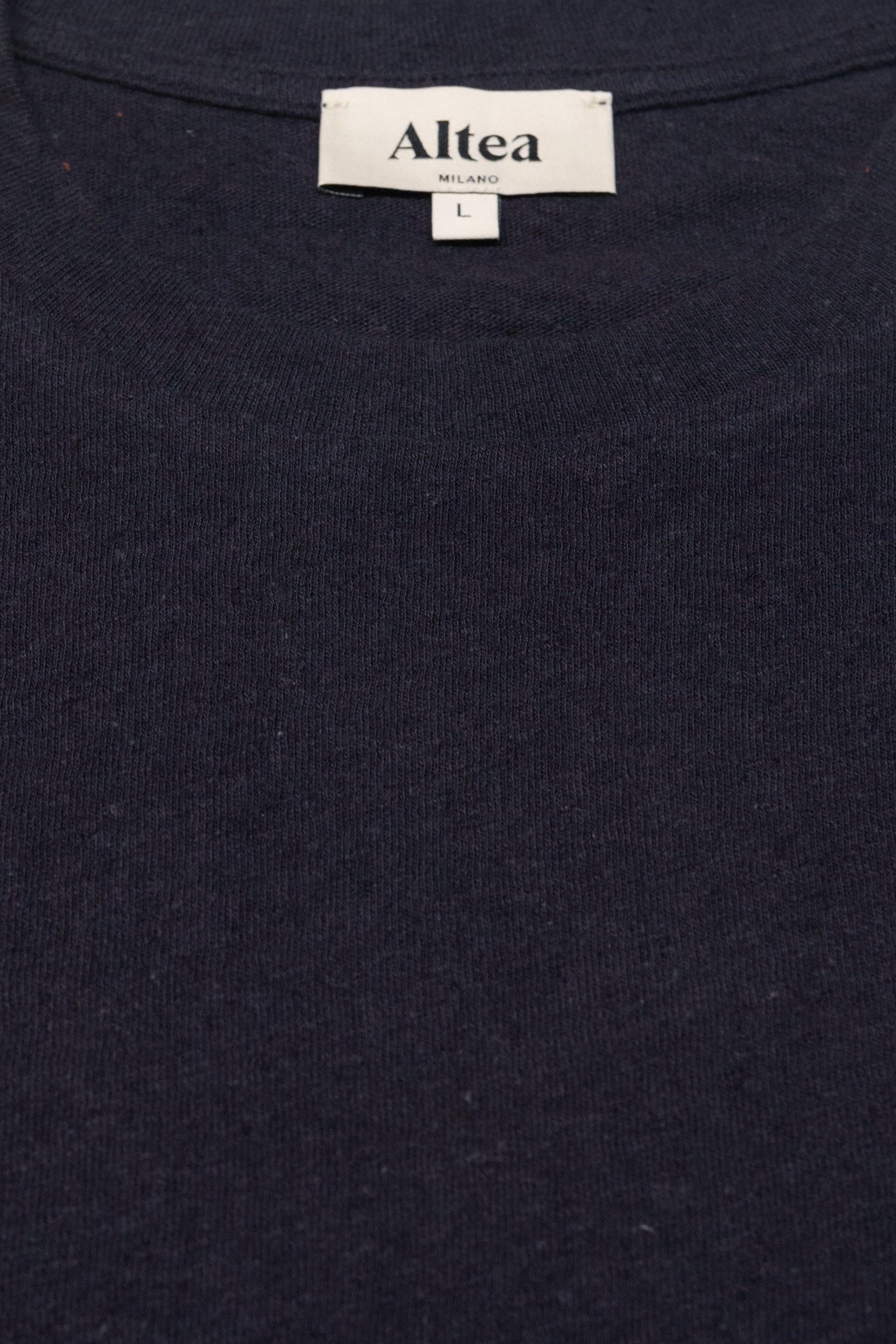 T-shirt Lewis Jersey Cotone Lino - Navy