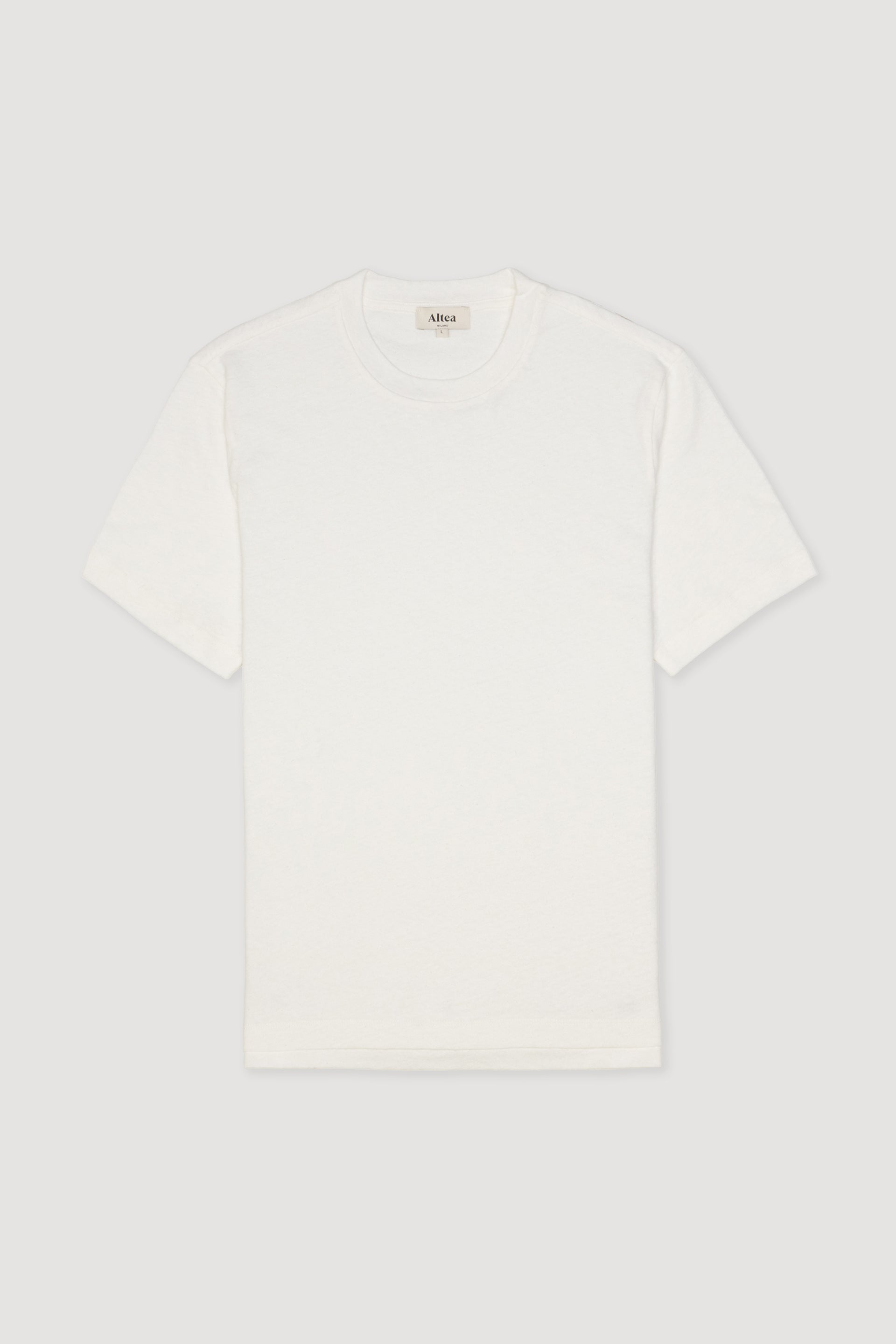 T-shirt Lewis Jersey Cotone Lino - Panna Scuro