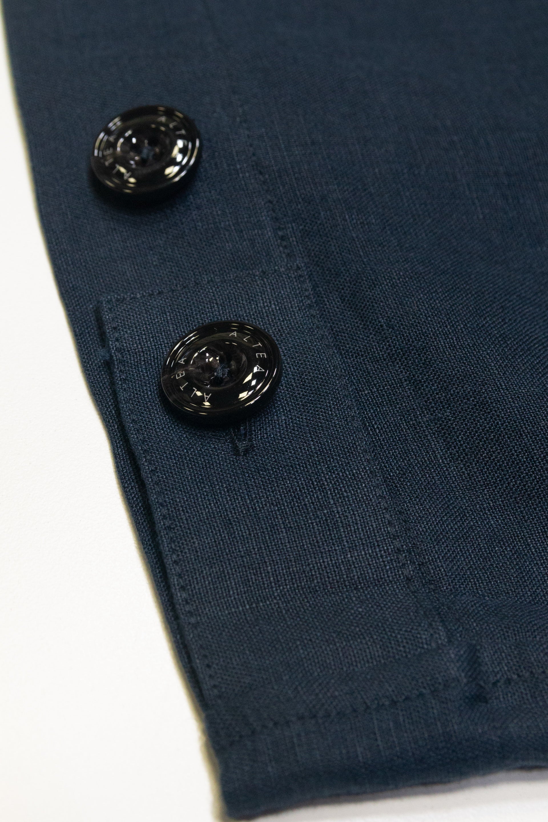 Overshirt Mitchell Lino Tinto Pezza - Navy