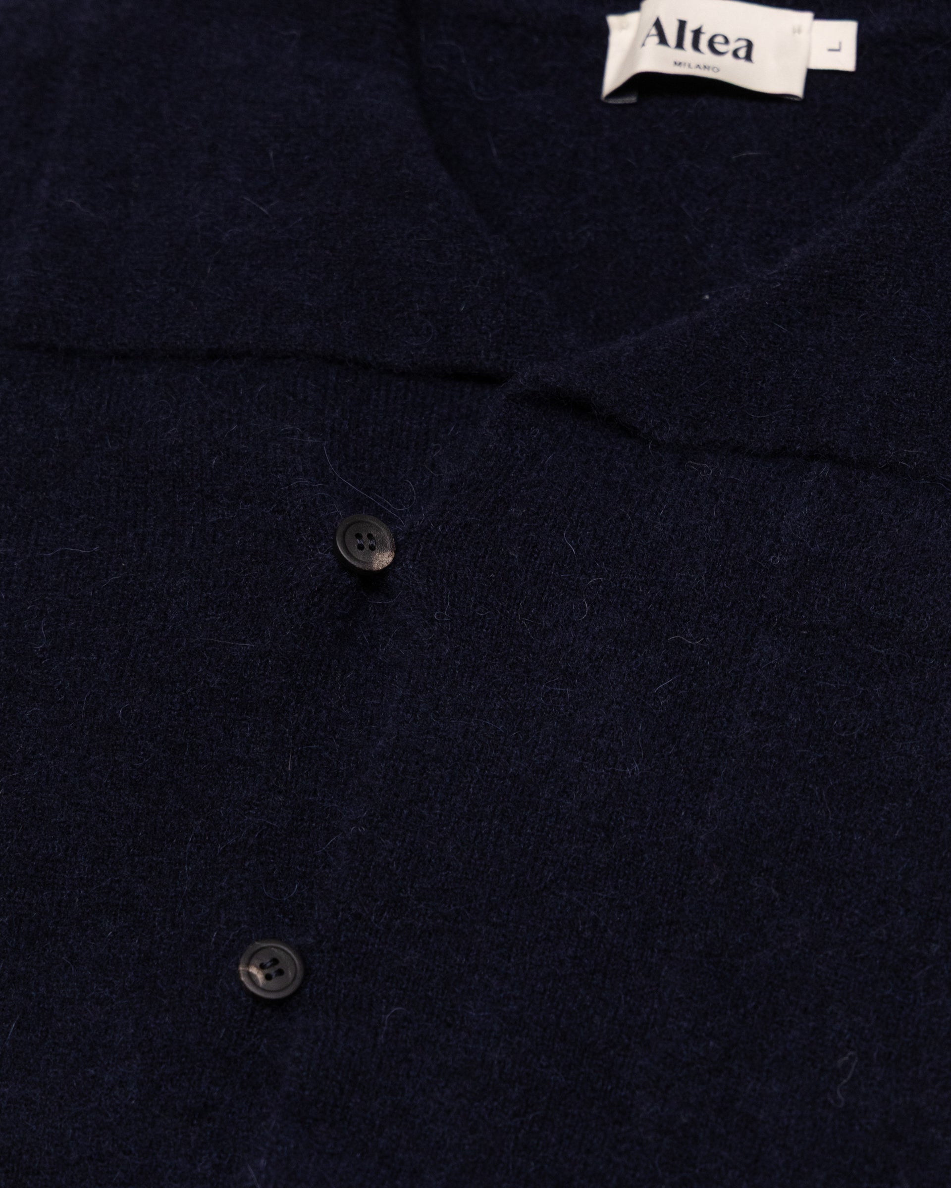 Maglia Collo Scialle Rasato M/ L - NAVY