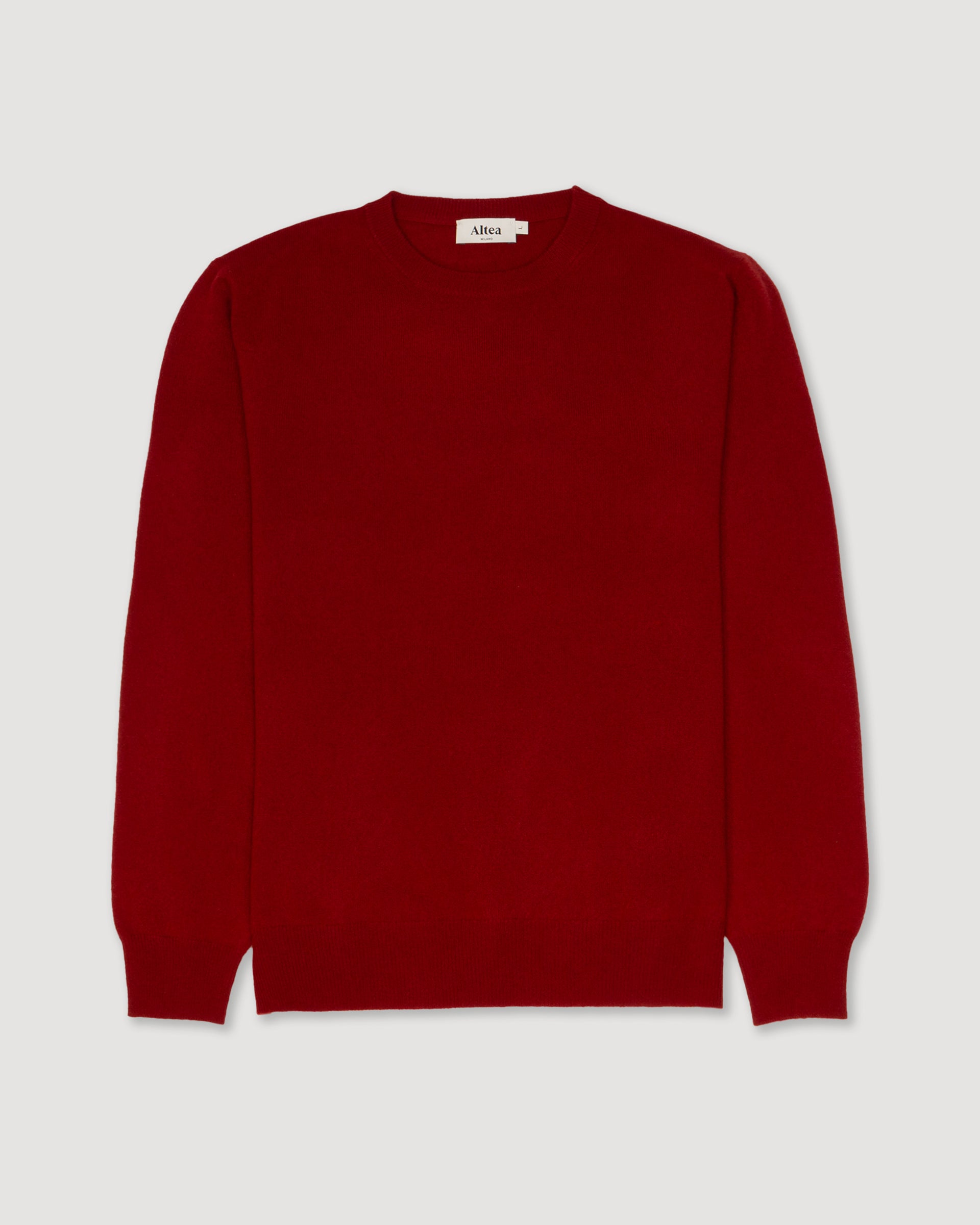Maglia Girocollo Rasata Cashmere M/ L - ROSSO SCURO