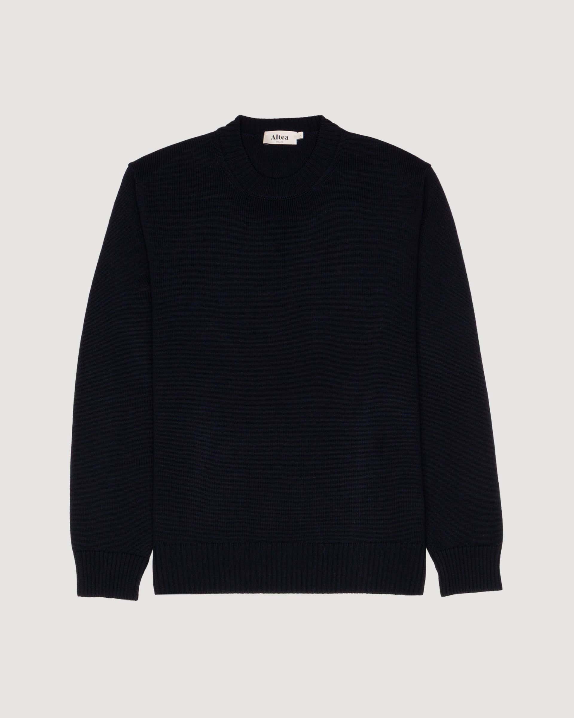 Maglia Girocollo Merino Rasata M/ L - NAVY