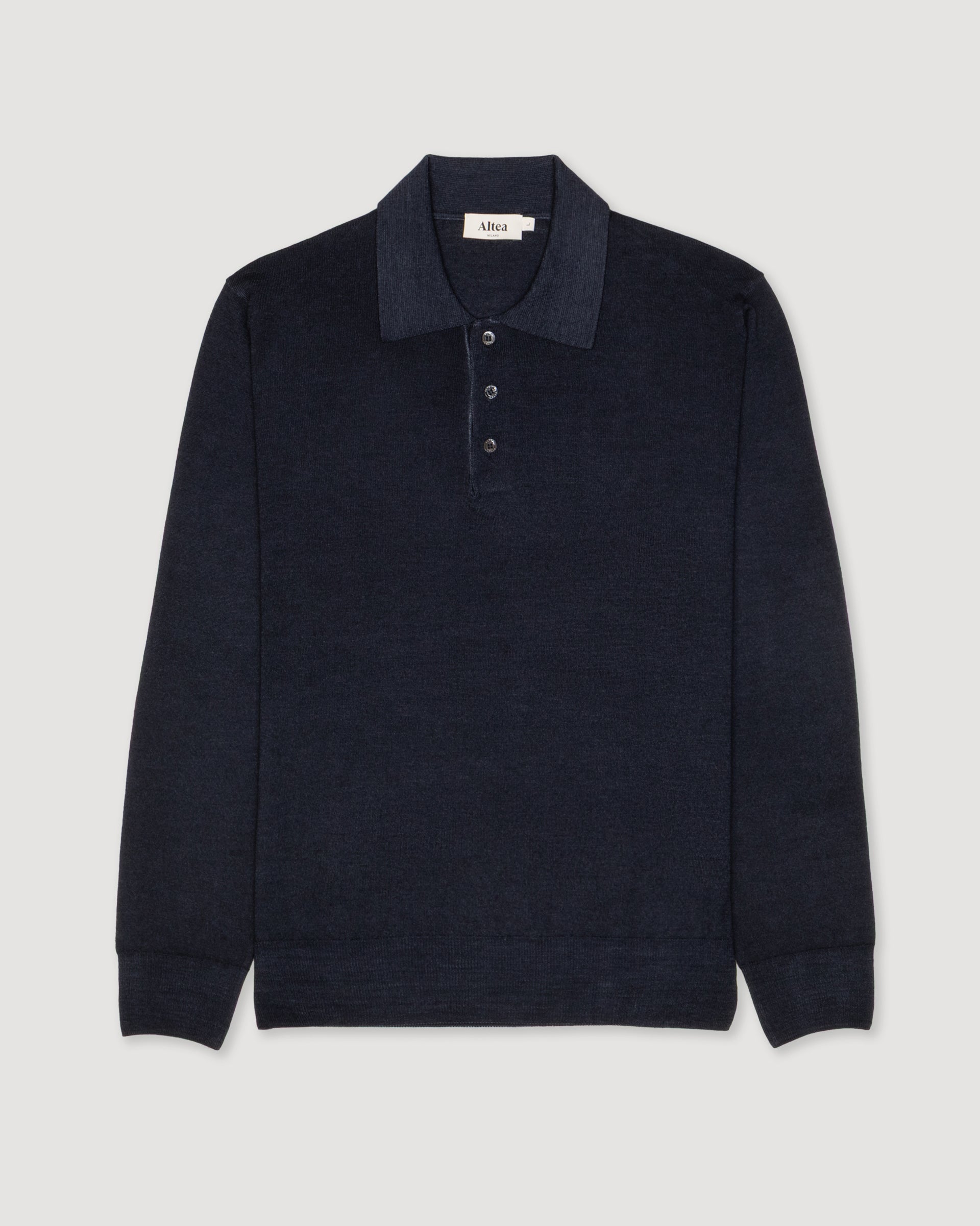 Maglia Polo Rasata M/ L T. Capo - NAVY