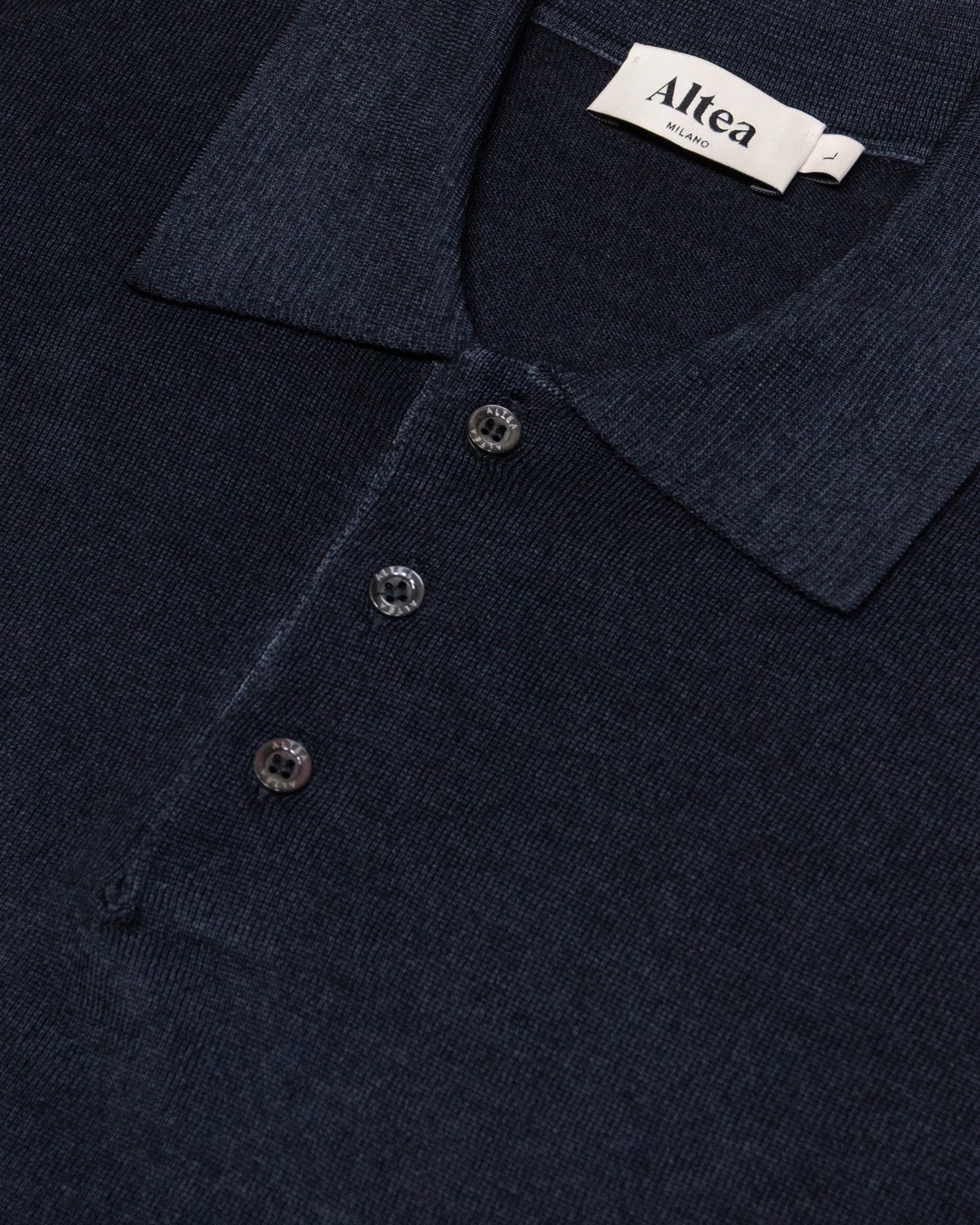Maglia Polo Rasata M/ L T. Capo - NAVY