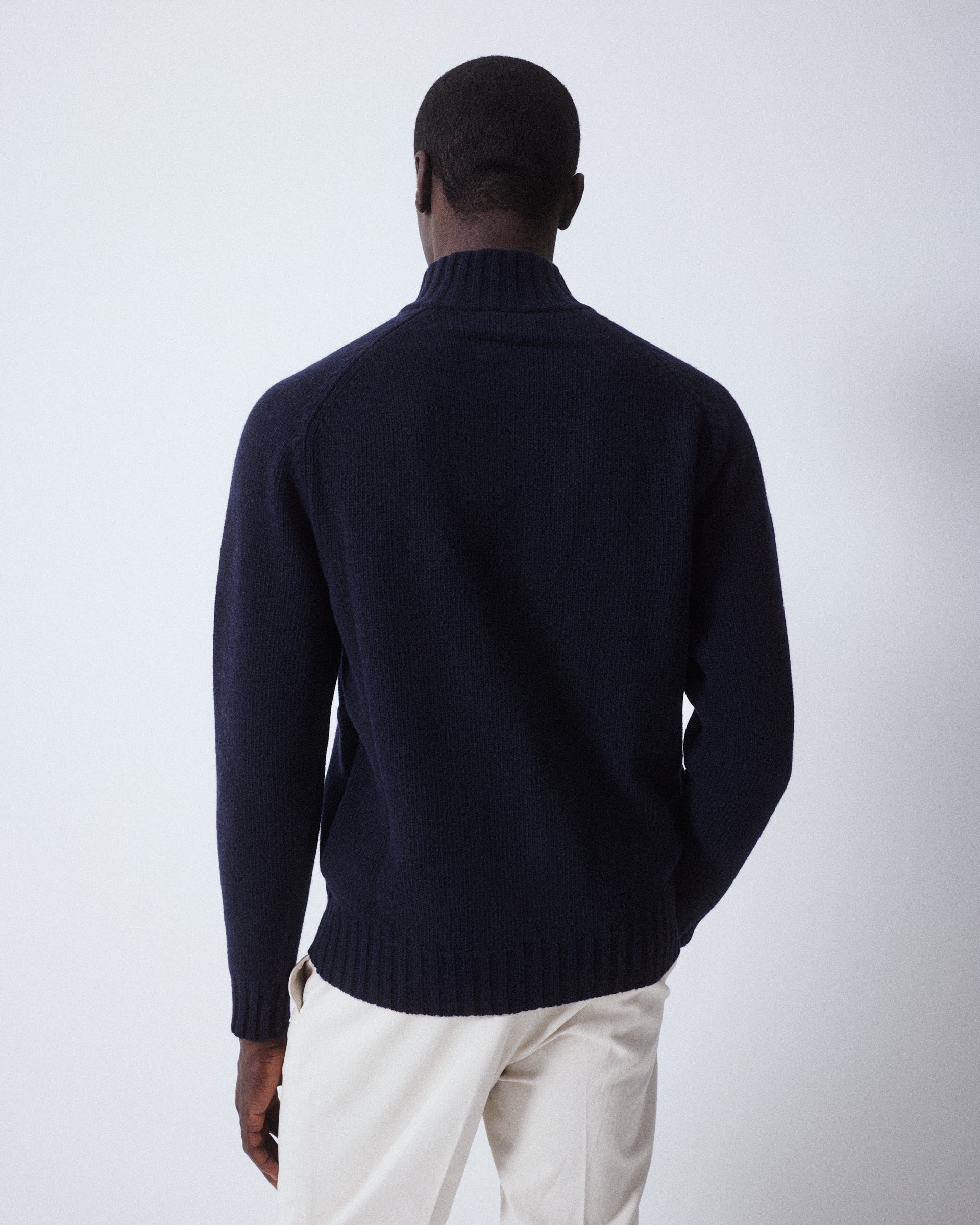 Giubbino Maglia Rasata Con Bottoni M/ L - NAVY