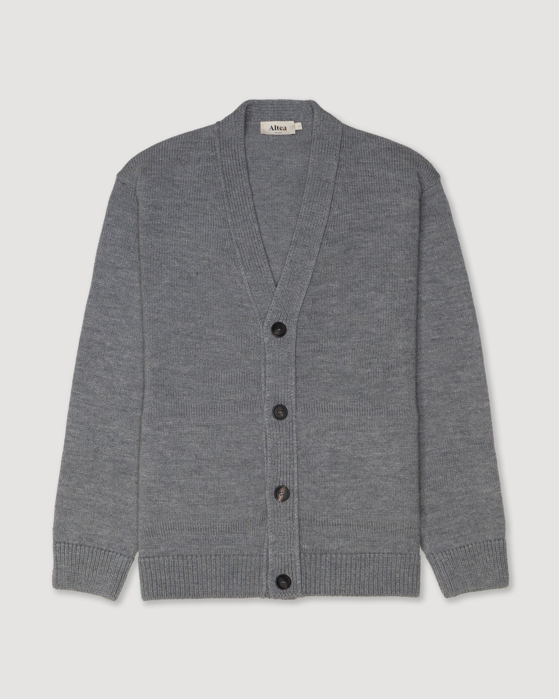 Cardigan Maglia Rasato M/ L - GRIGIO CHIARO