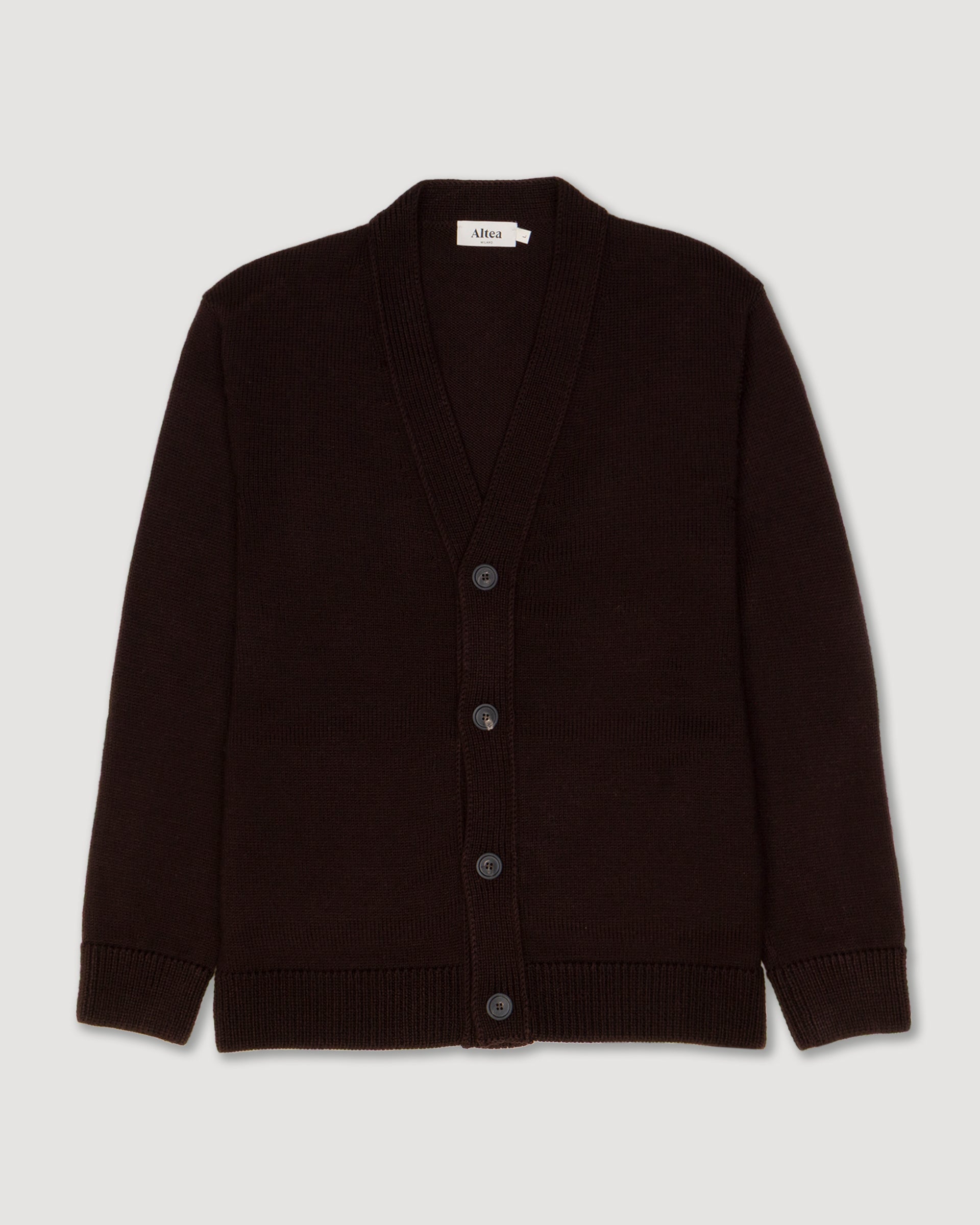 Cardigan Maglia Rasato M/ L - MARRONE