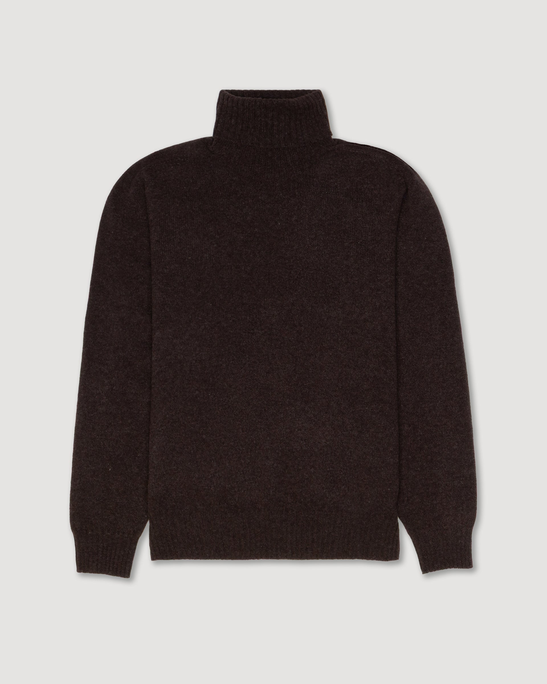 Maglia Dolcevita Rasata M/ L - MARRONE