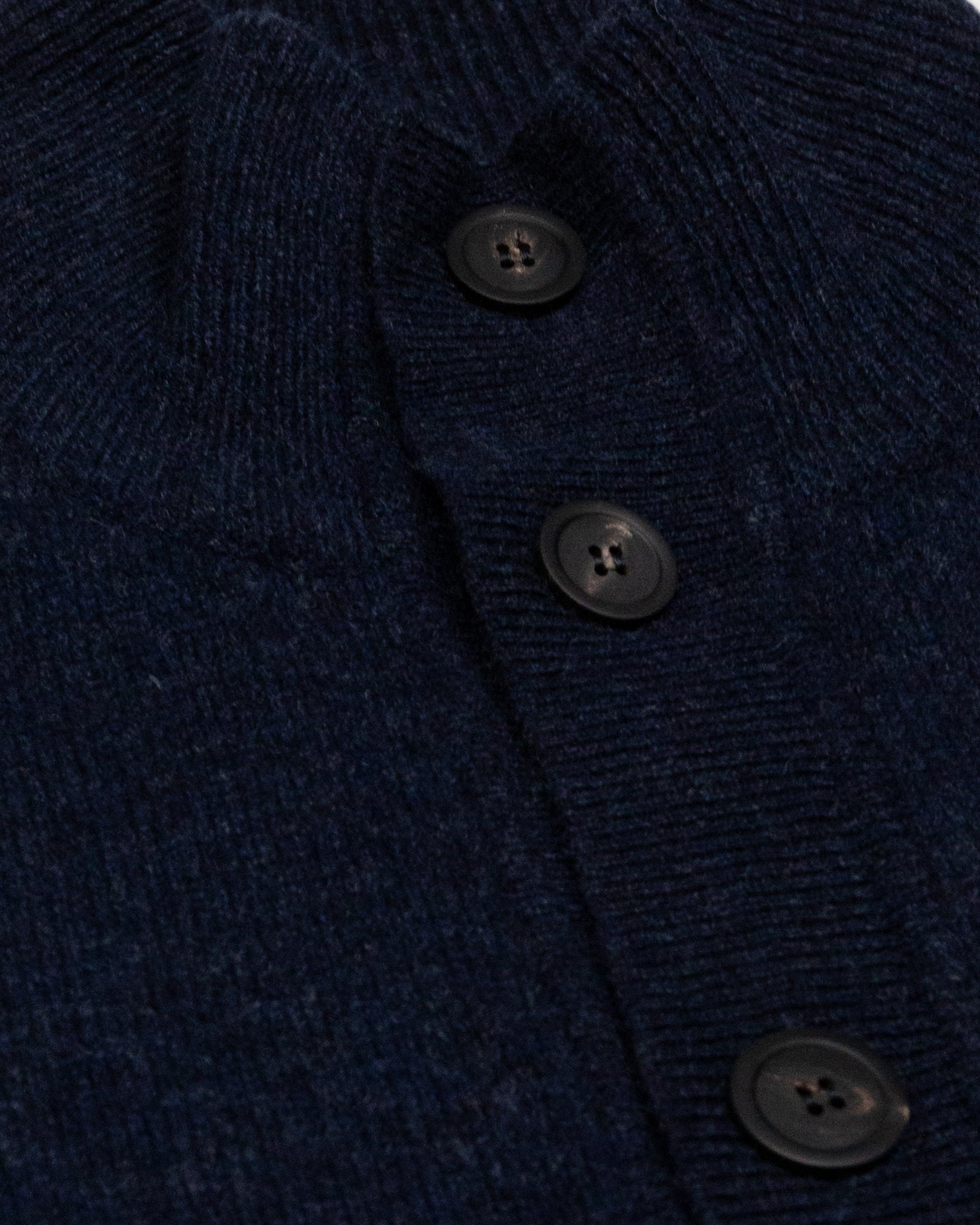 Giubbino Maglia Rasata Con Bottoni  M/ L - NAVY