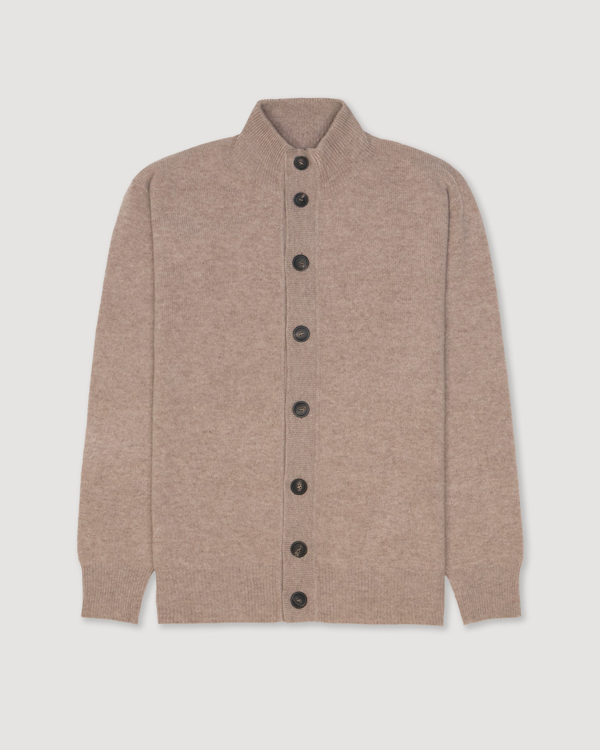 Giubbino Maglia Rasata Con Bottoni  M/ L - TORTORA