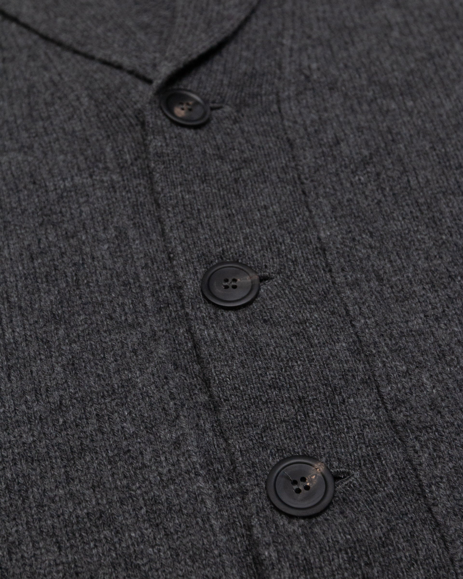 Cardigan Scialle Maglia Rasata M/ L - ANTRACITE.