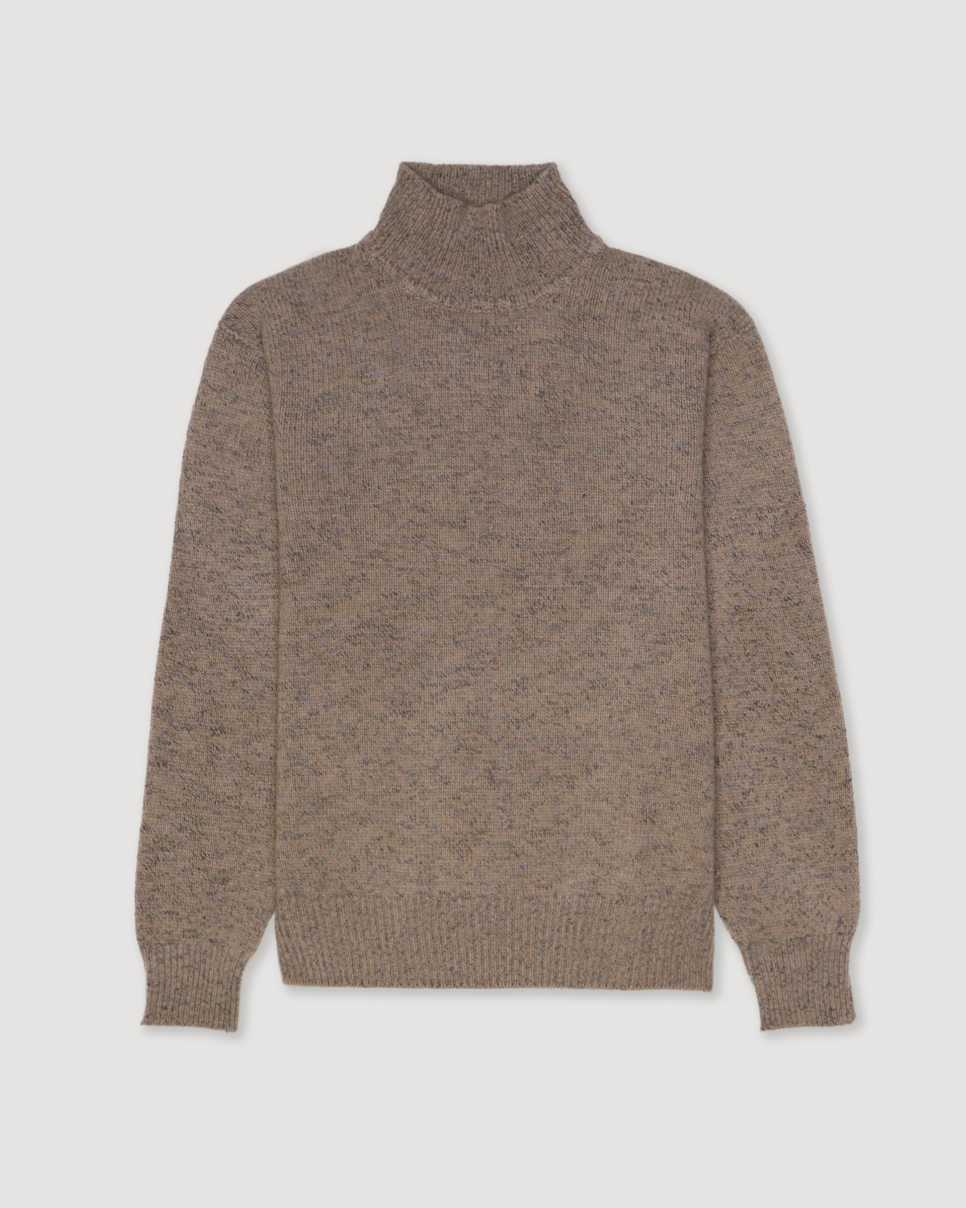 Maglia Collo Alto Rasato M/ L - MASTICE