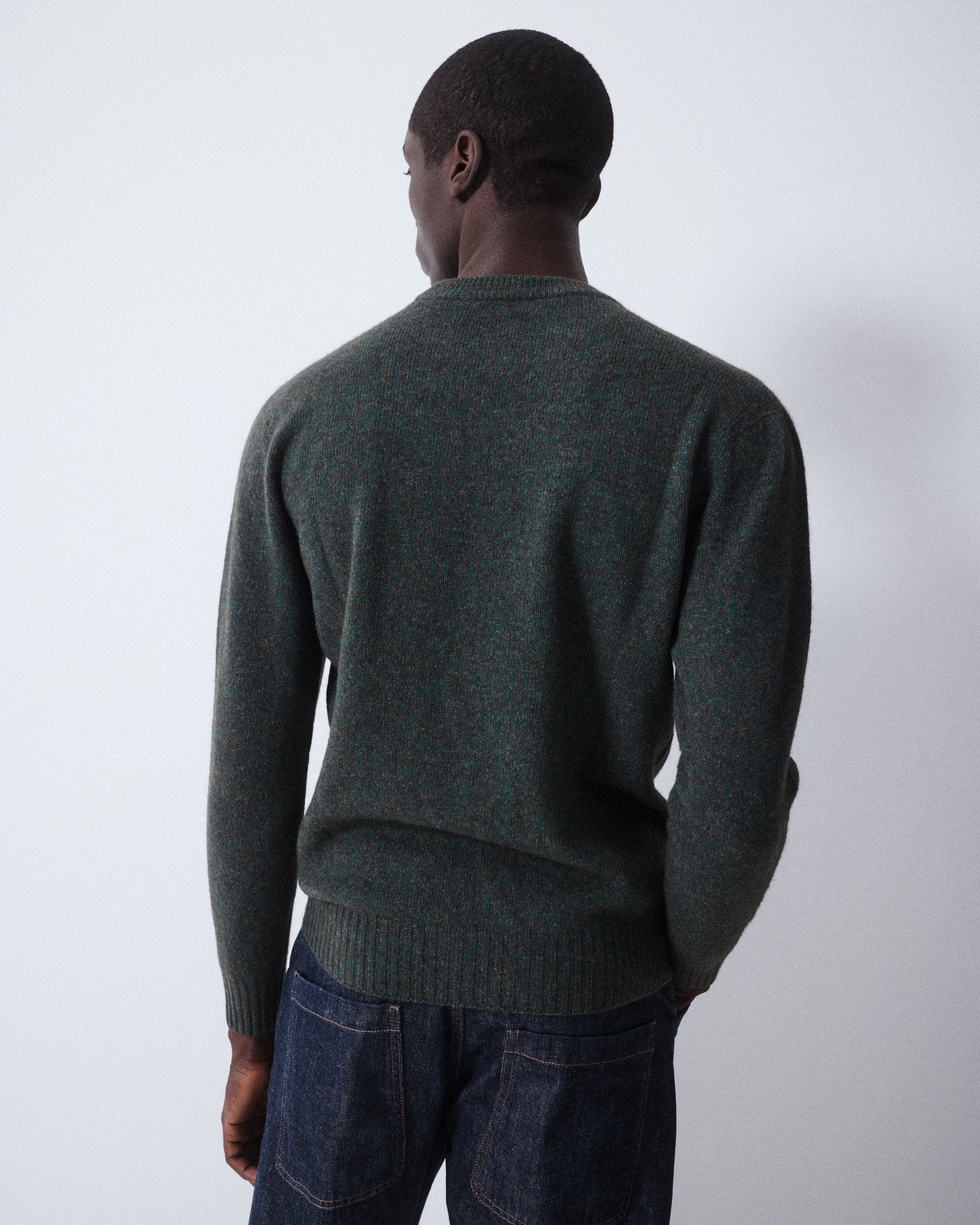 Maglia Girocollo Yak Rasato M/ L - VERDE BOTTIGLIA