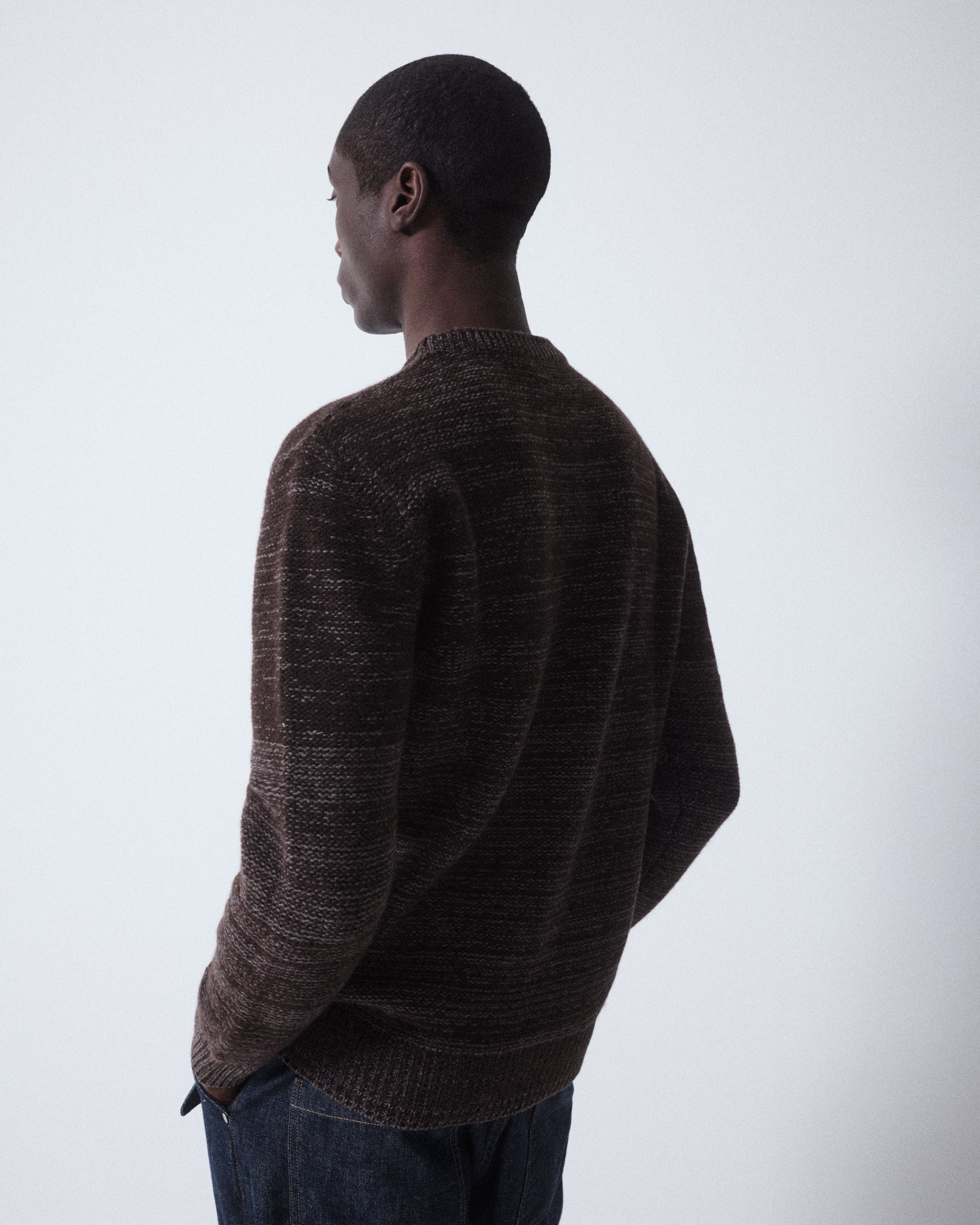 Maglia Girocollo Yak Rasato M/ L - MORO