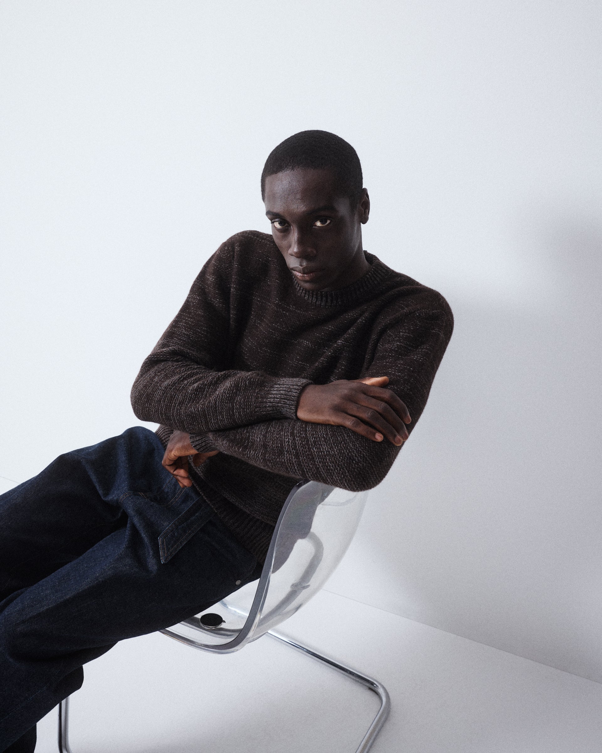 Maglia Girocollo Yak Rasato M/ L - MORO