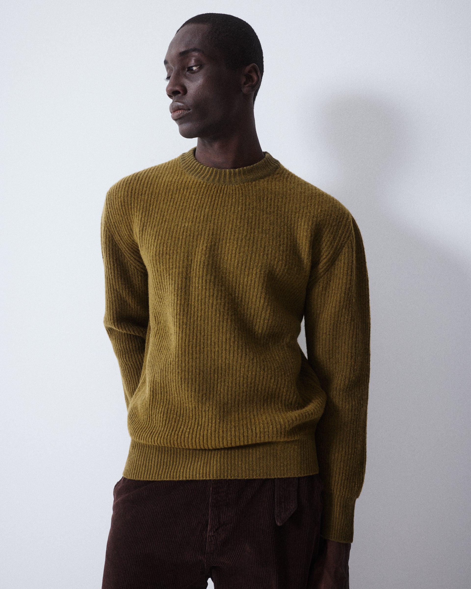 Magl. Inglese Girocollo M/ L Tinto Spec. - ARMY