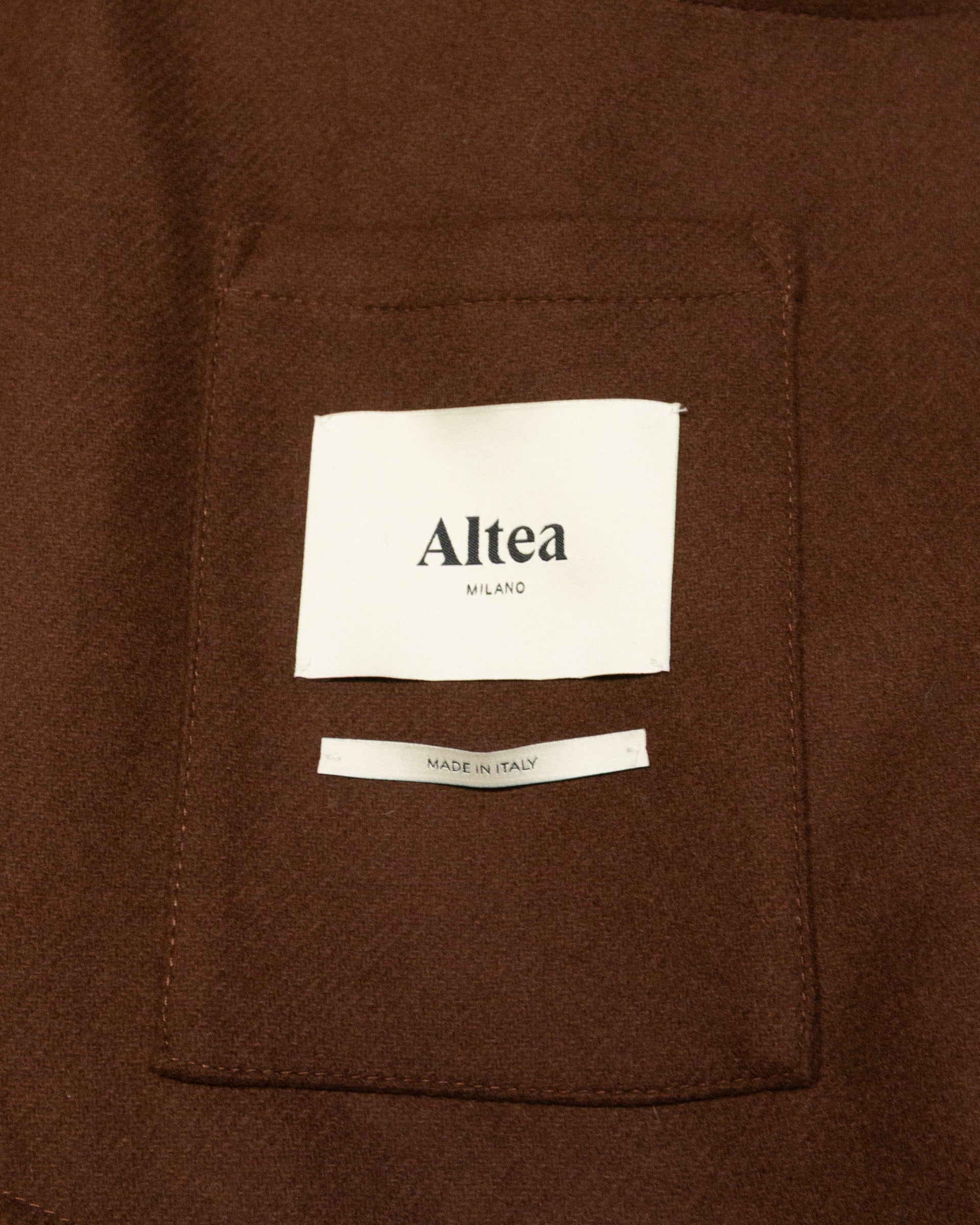 Giacca Camicia Alec Panno Misto Lana - MARRONE