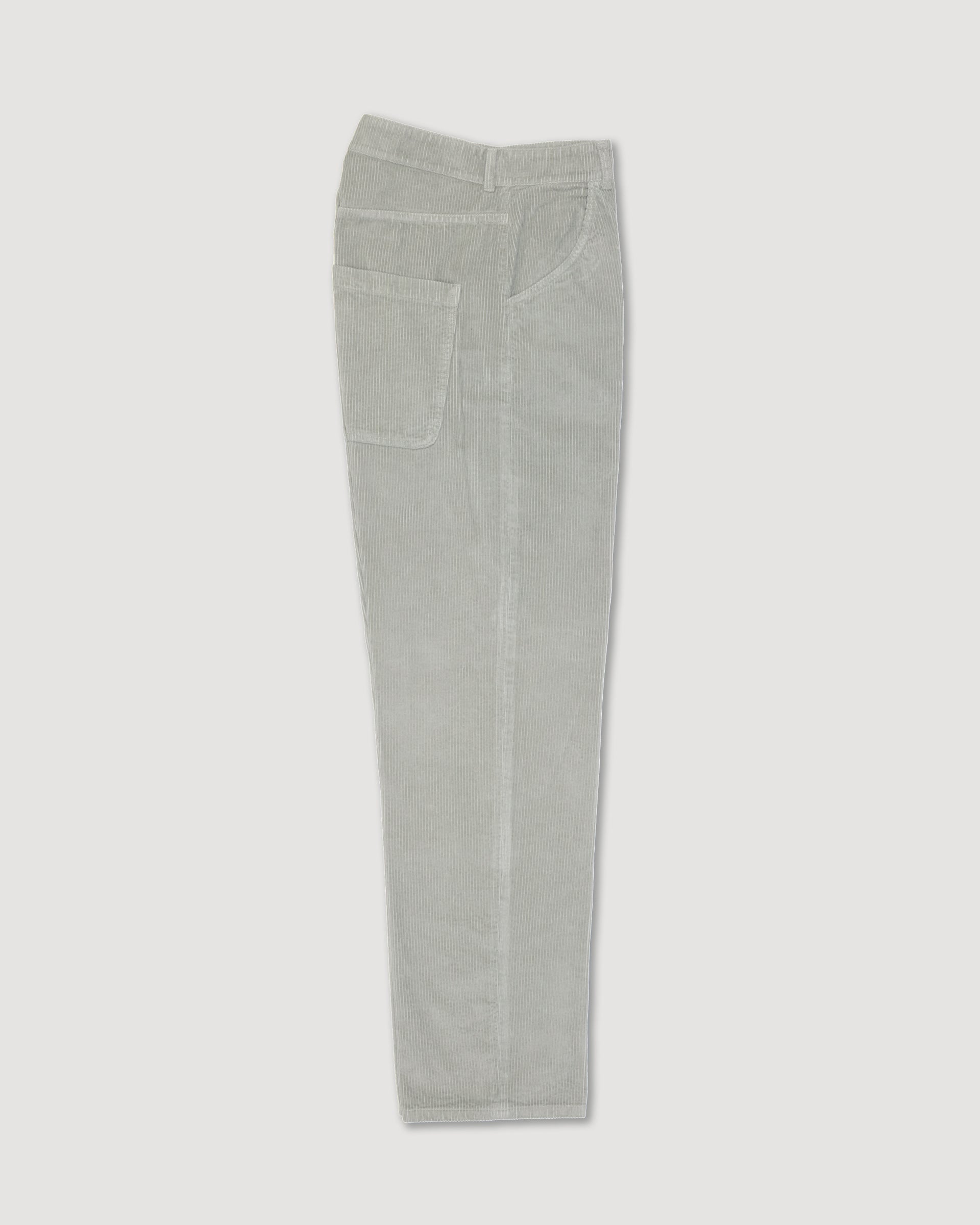 Pantalone 5 tasche Reed in velluto a coste di cotone. Verde - Acqua