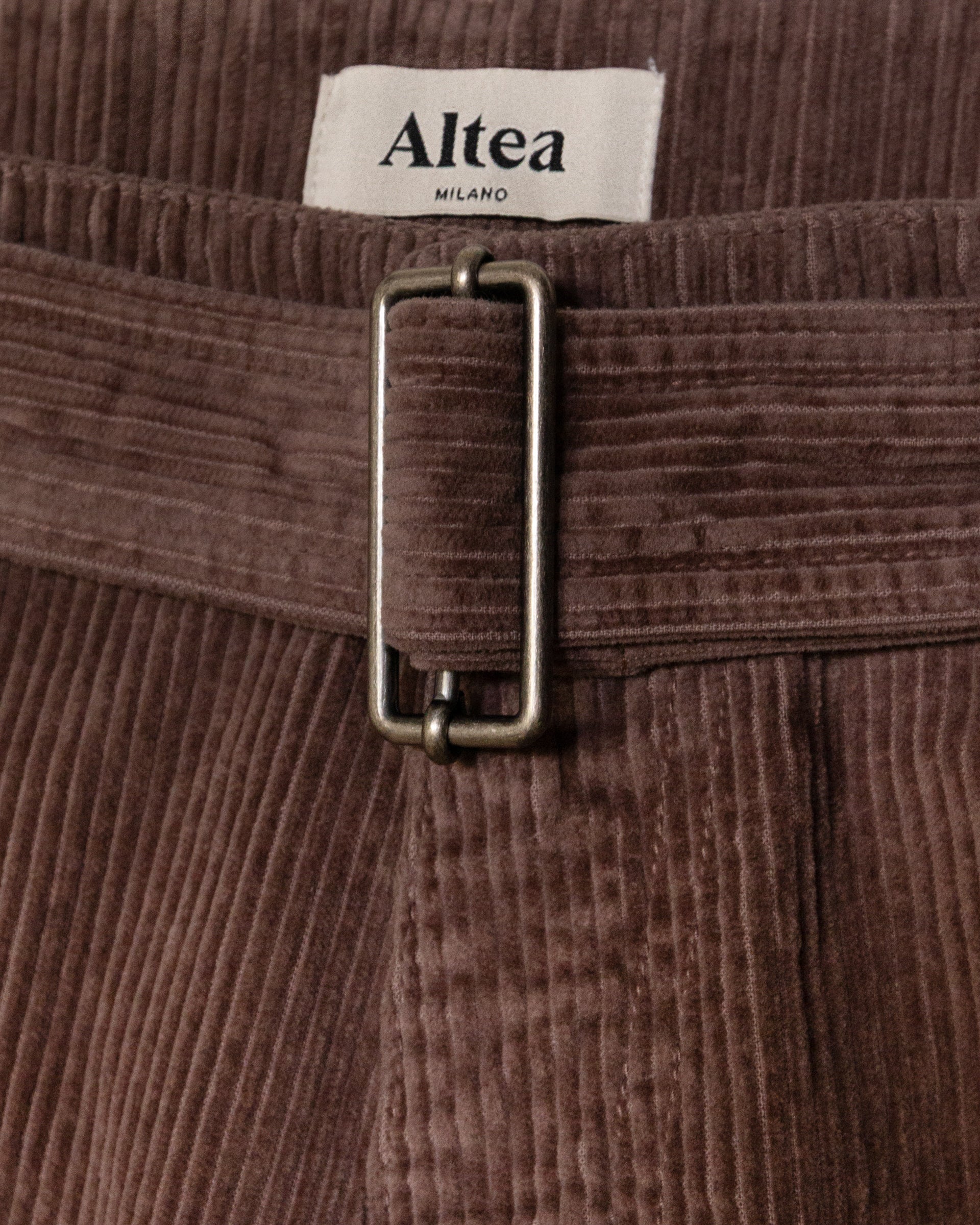 Pantalone Odell Velluto Tinto Capo - TORTORA