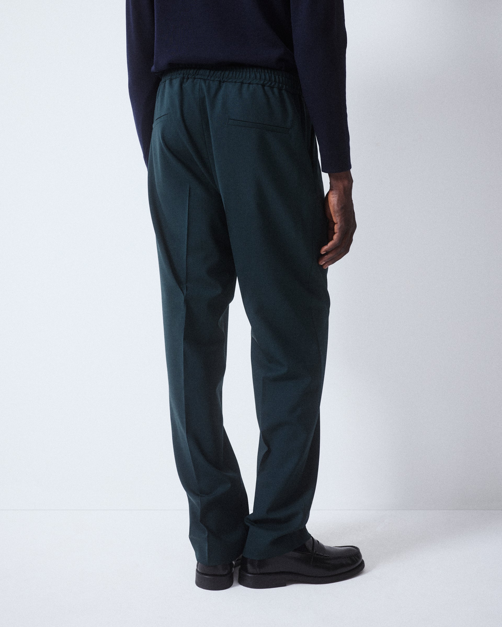 Pantalone Jared Lana Tecnica - PETROLIO