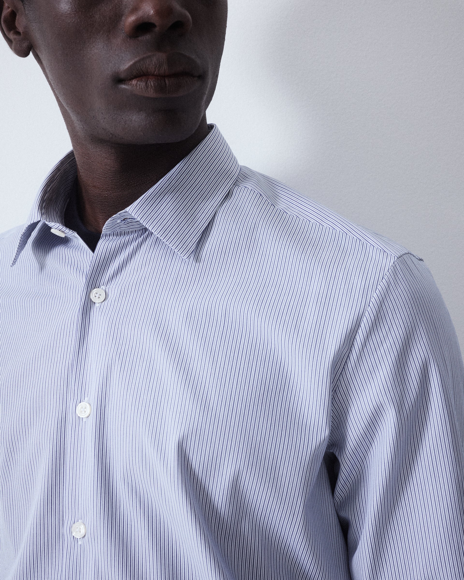 Camicia Scott Poplin Riga Alternata M/l - NAVY