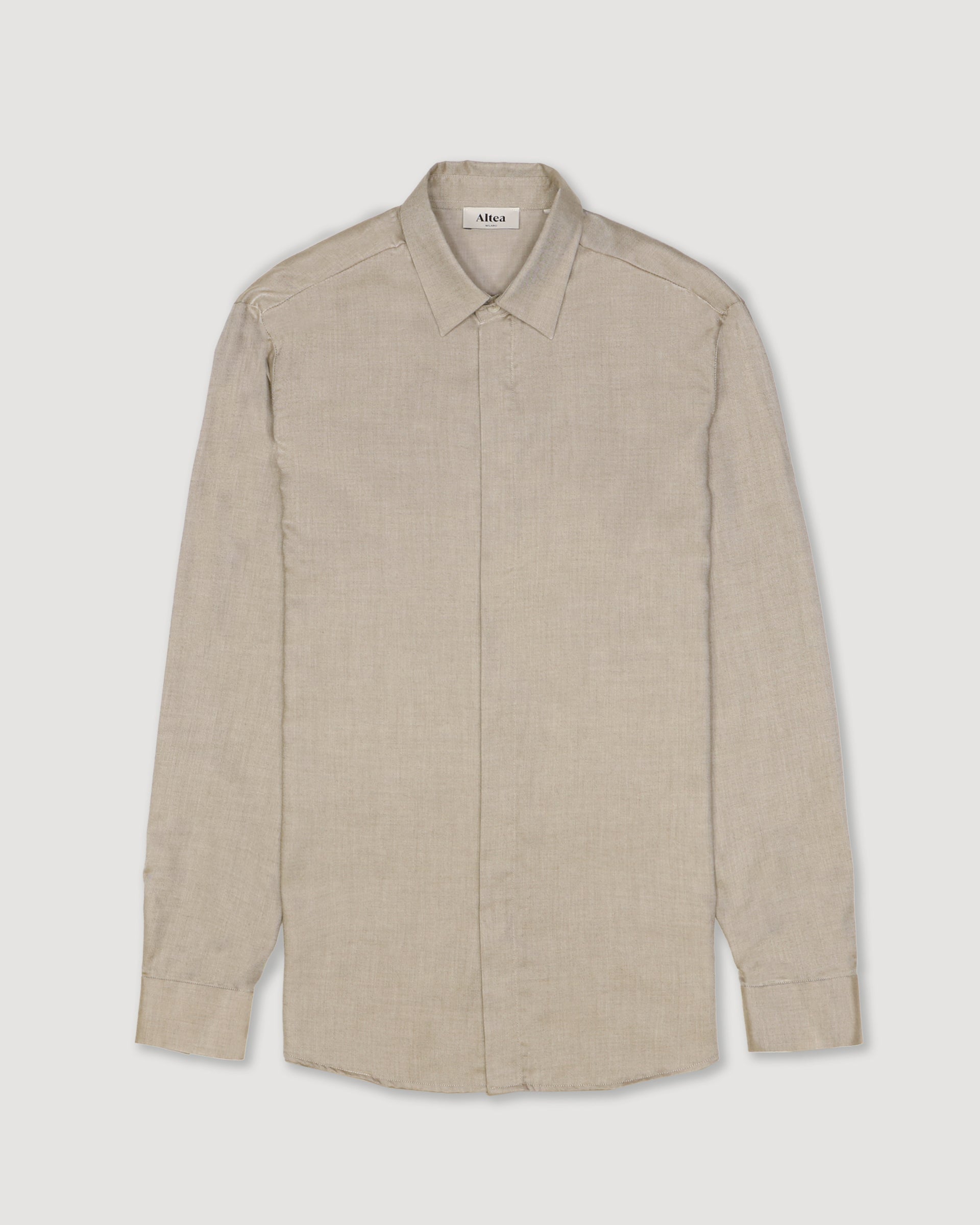 Camicia Henri Flanella Lana Lyocell M/l - TORTORA