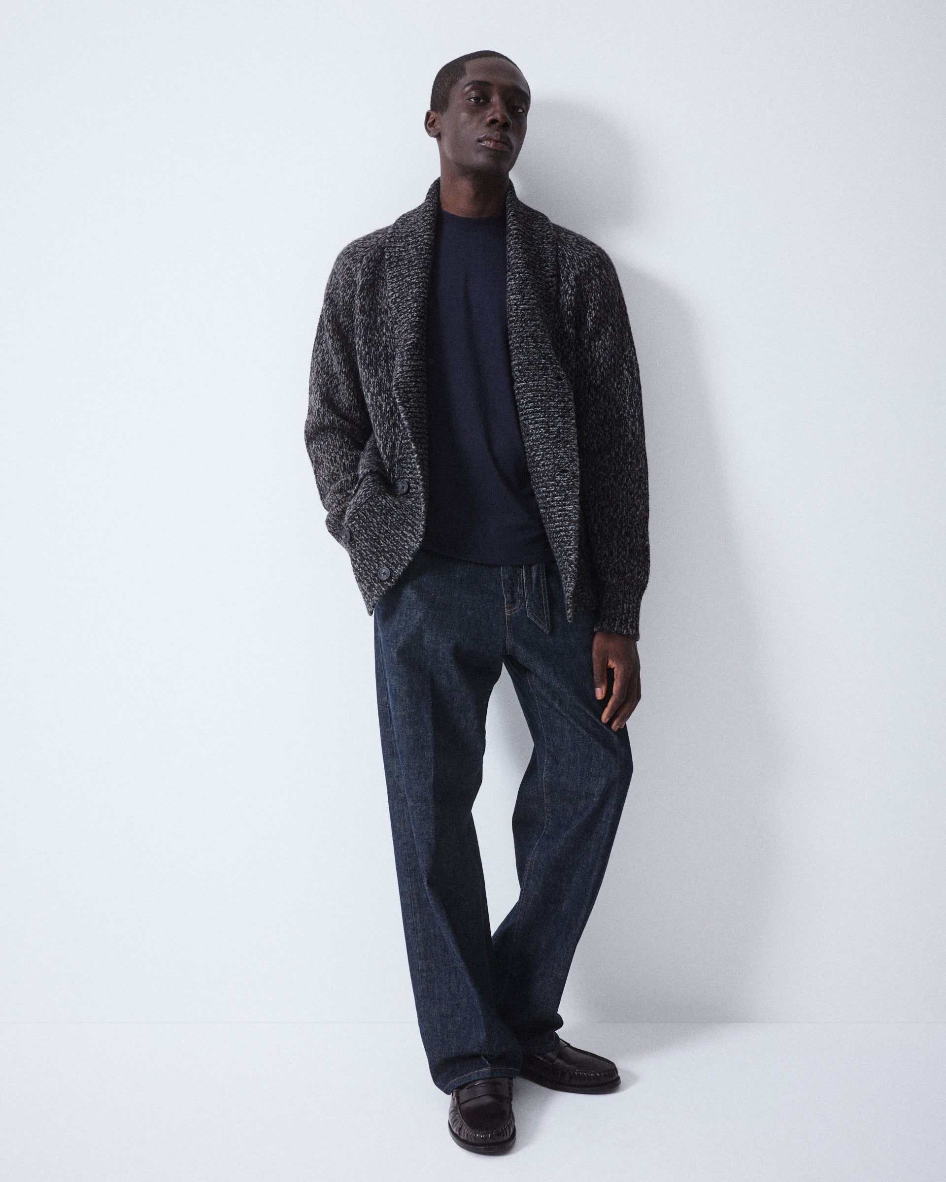 T-shirt Cecil Jersey Lyocell M/ C - NAVY