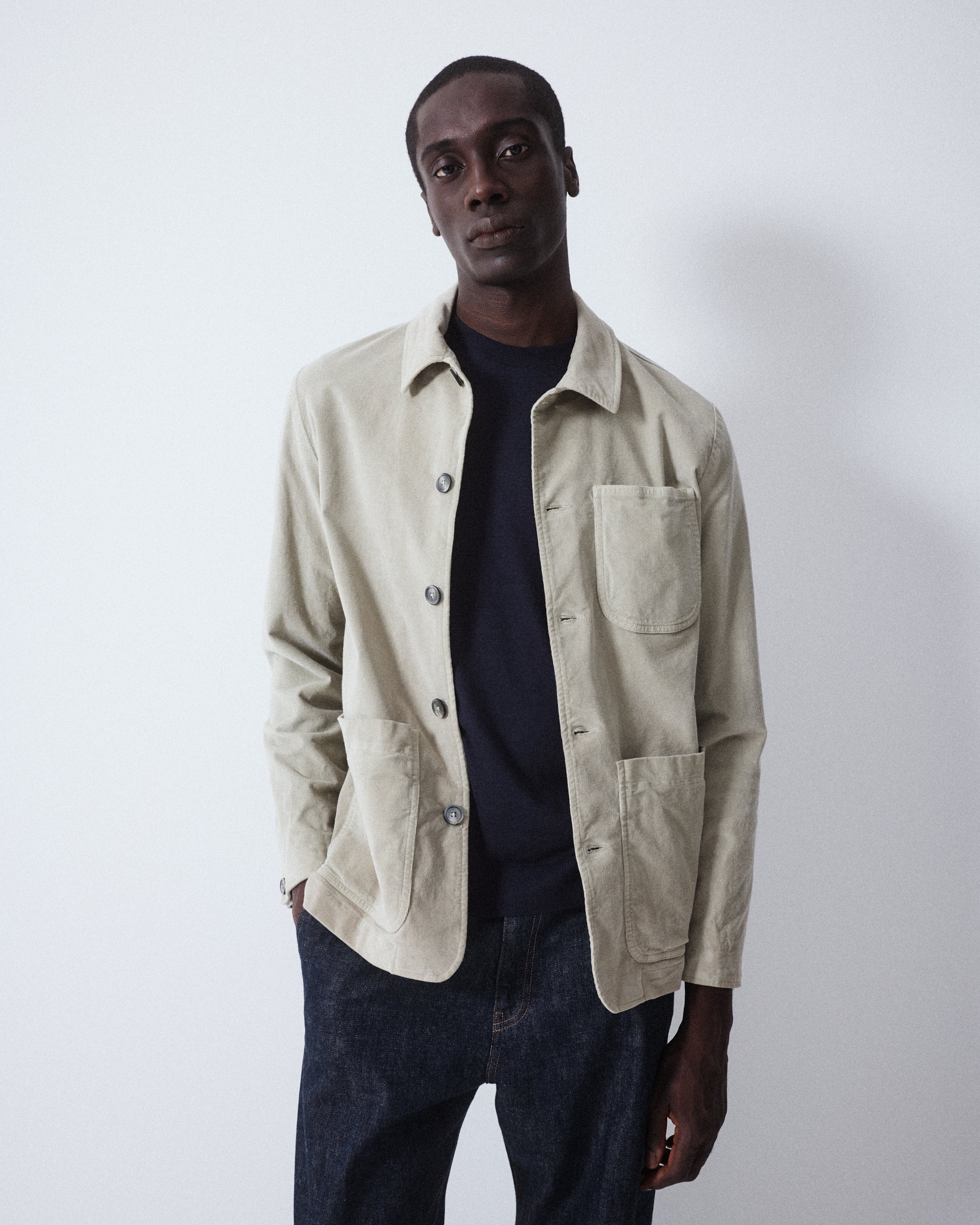 Giacca Constantin Velluto Tinto Capo - acqua