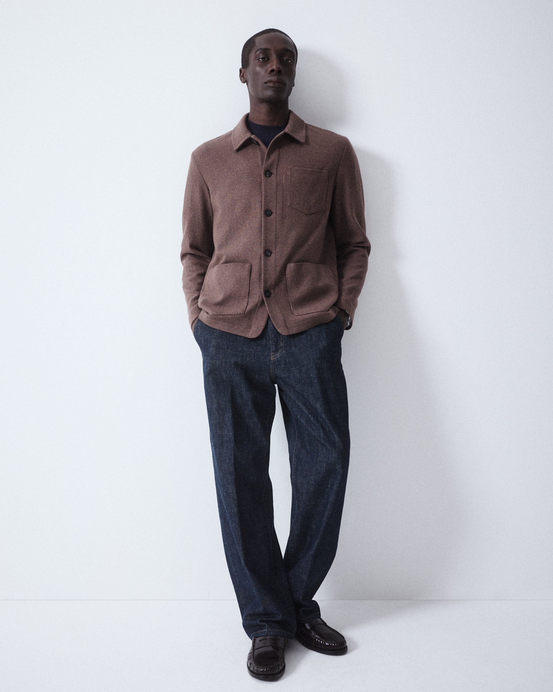 Giacca Pablo Jersey Misto Cashmere - MARRONE