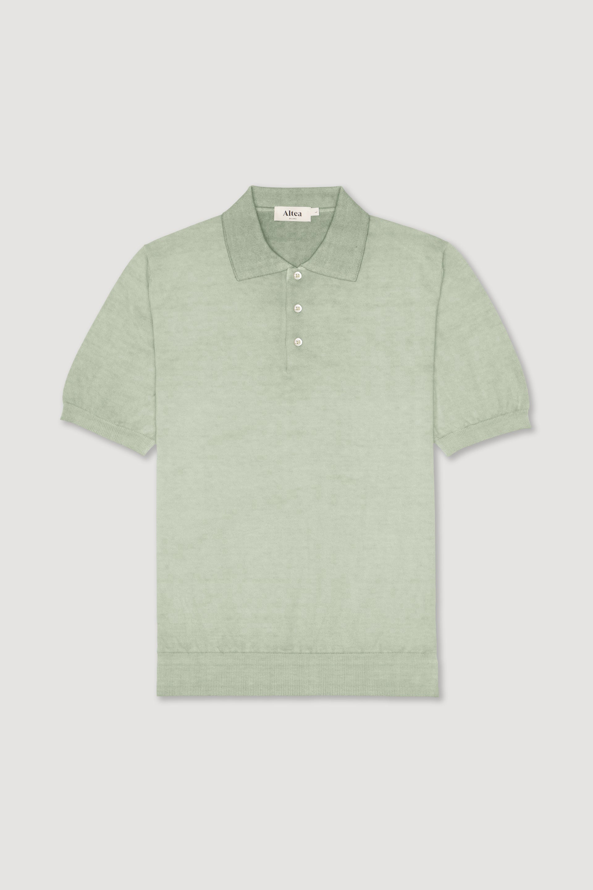 Polo Maglia Co. Rasato M/ C Tinto Fade - Salvia