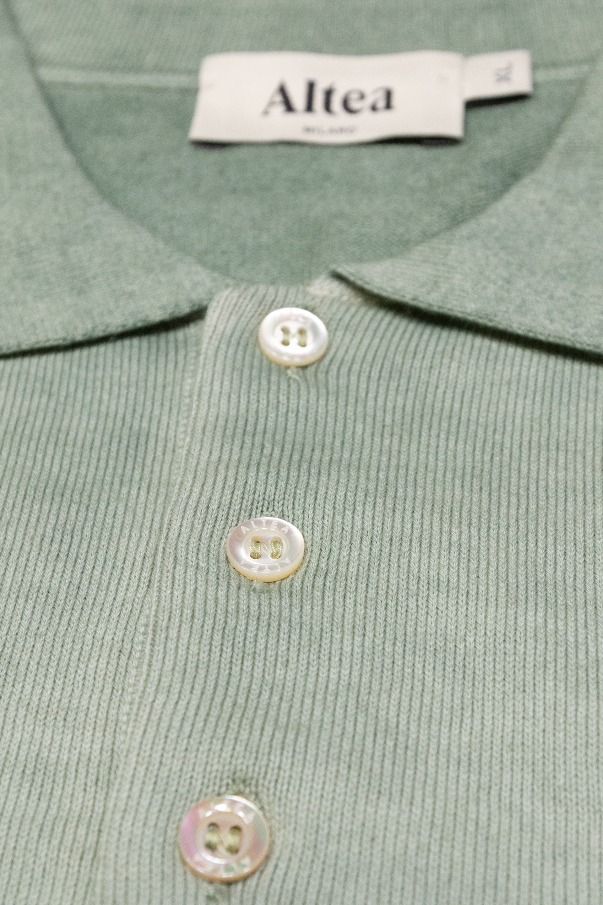 Polo Maglia Co. Rasato M/ C Tinto Fade - Salvia