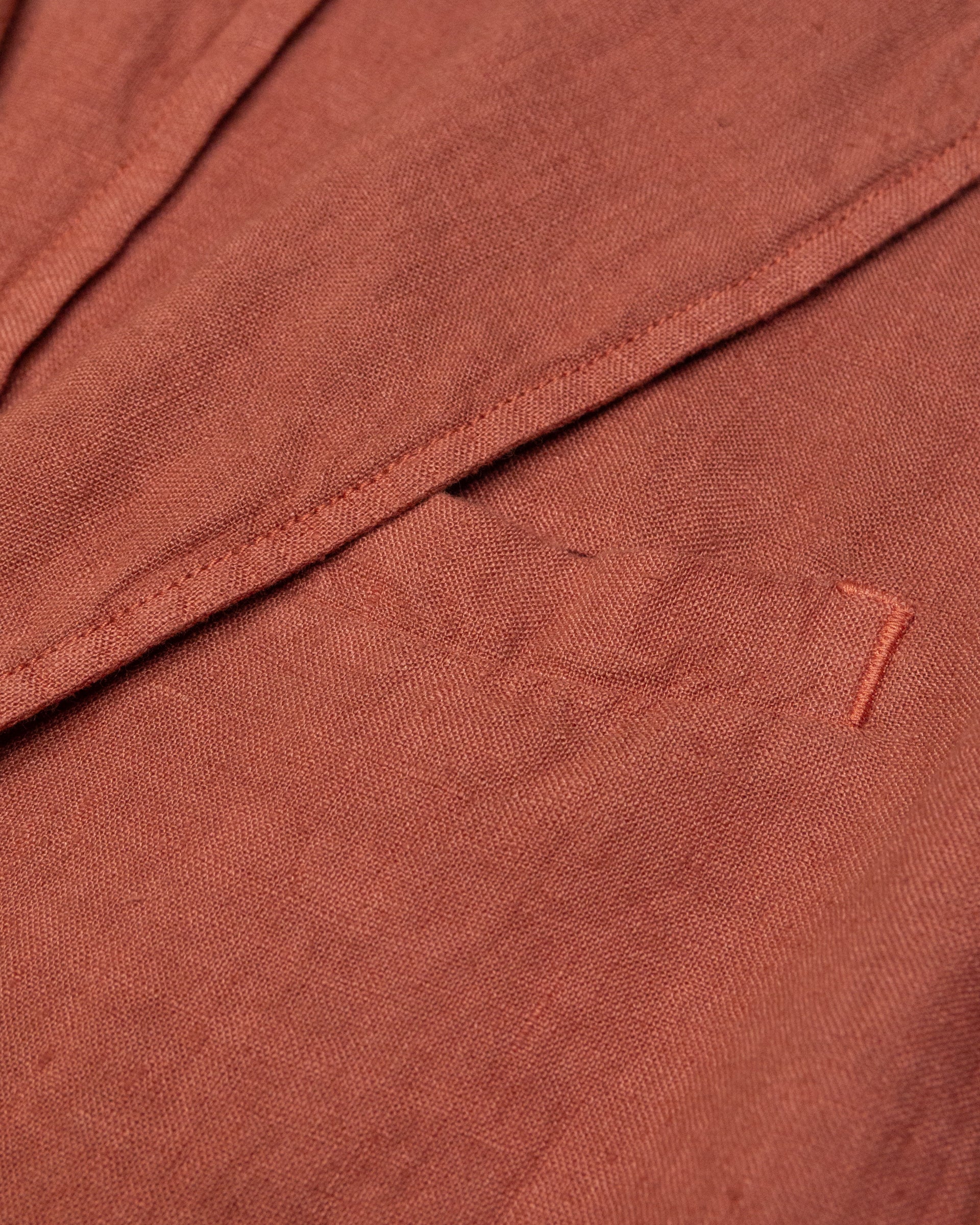 Blazer Aaron in lino sfoderato, arancione - Cotto