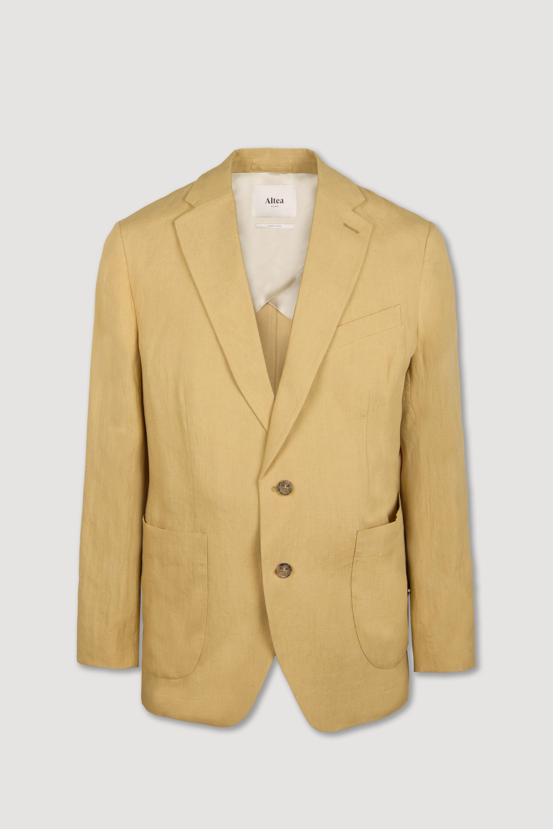 Giacca Aston Lino Tinto Pezza - Beige