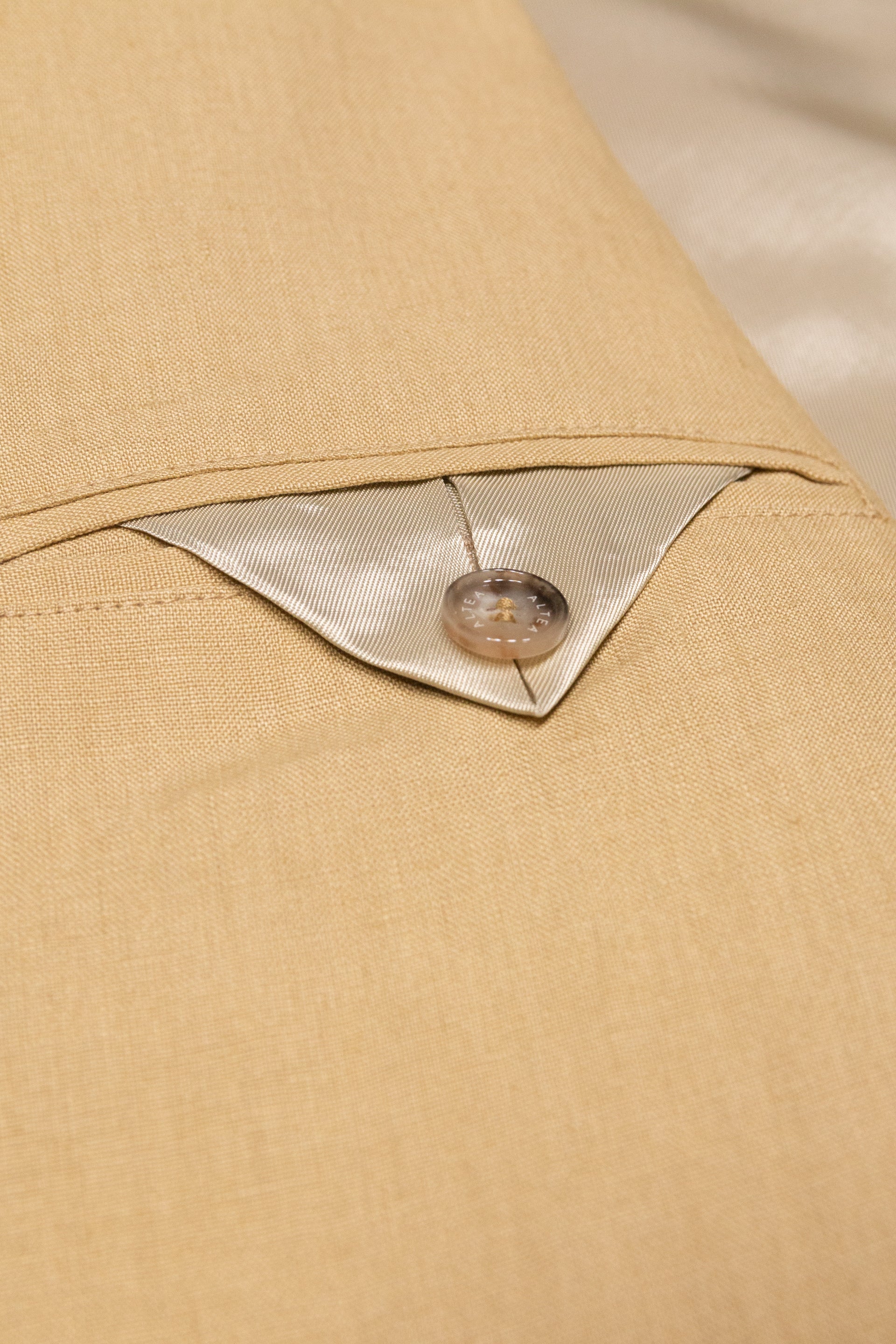 Giacca Aston Lino Tinto Pezza - Beige