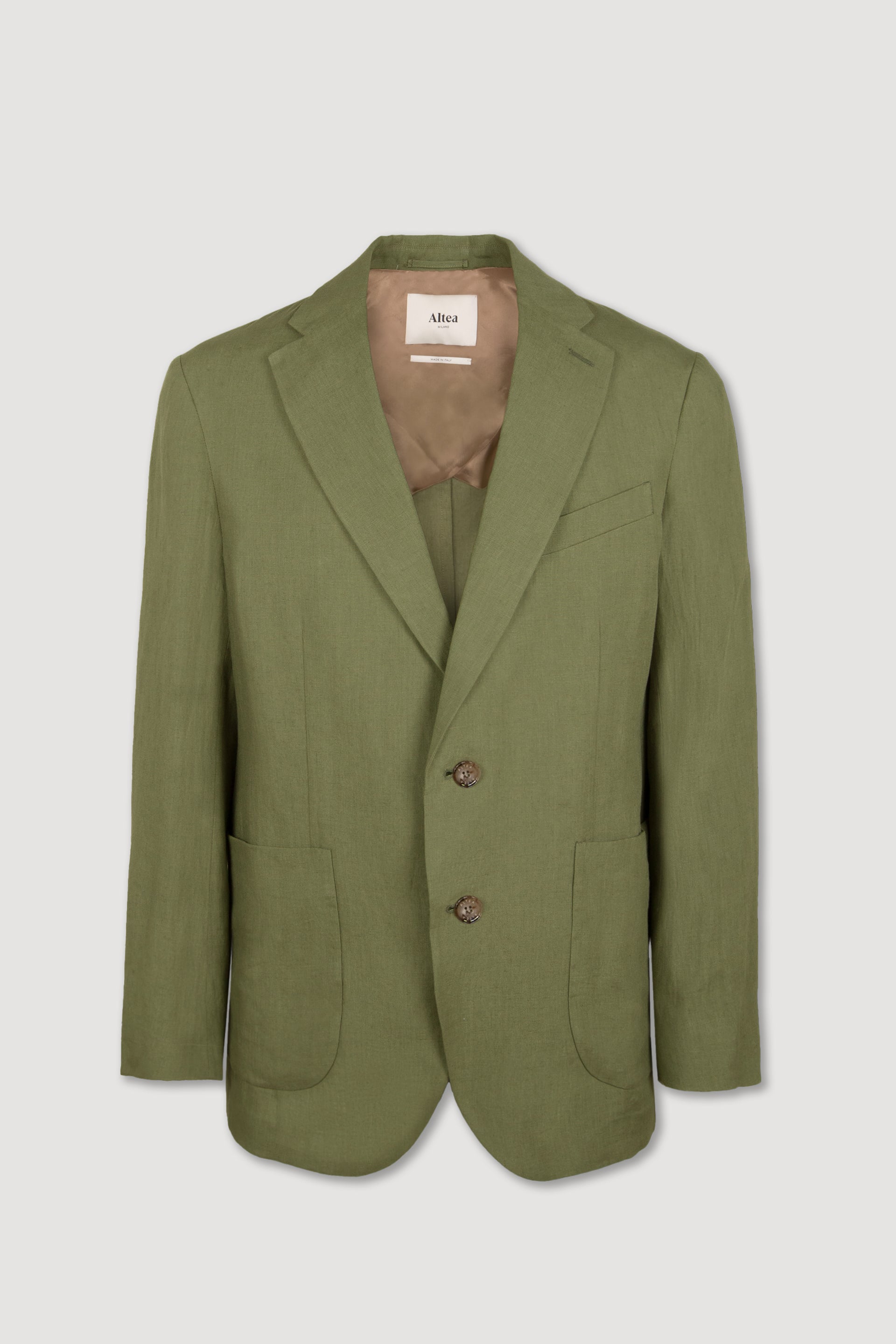 Giacca Aston Lino Tinto Pezza - Salvia