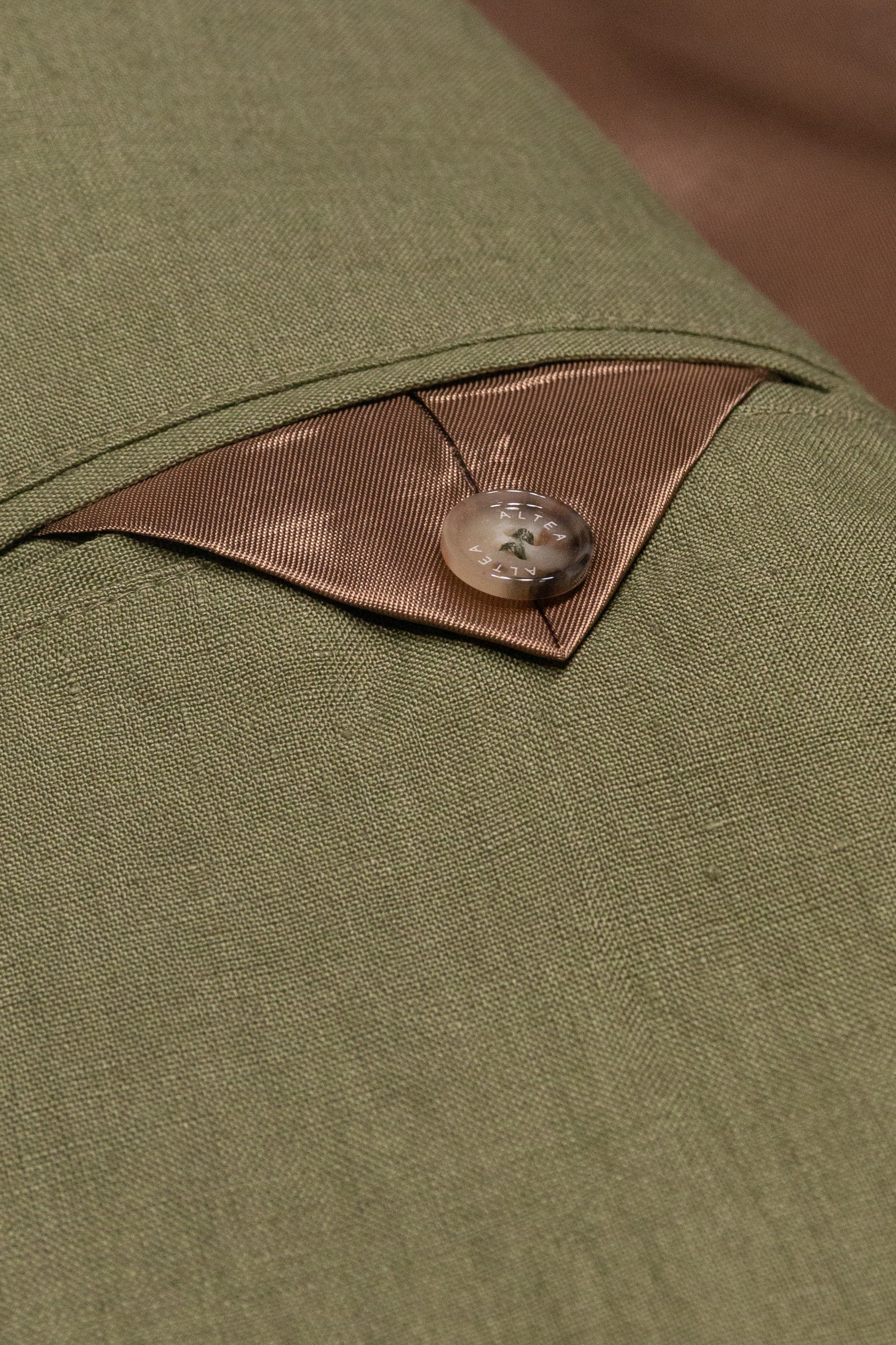 Giacca Aston Lino Tinto Pezza - Salvia